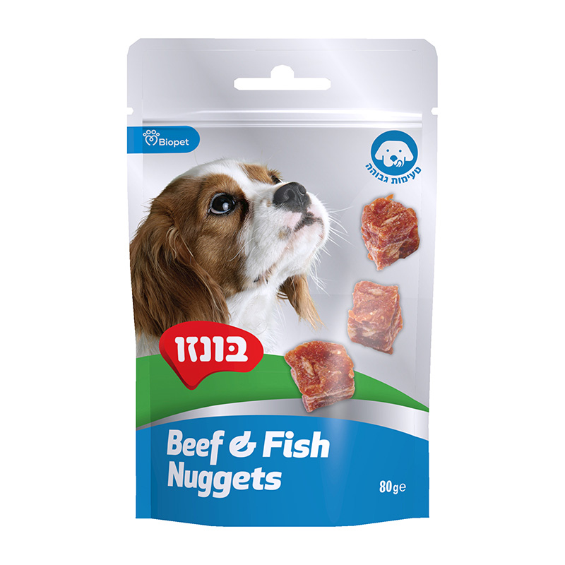 חטיף בונזו נאגטס בקר ודג