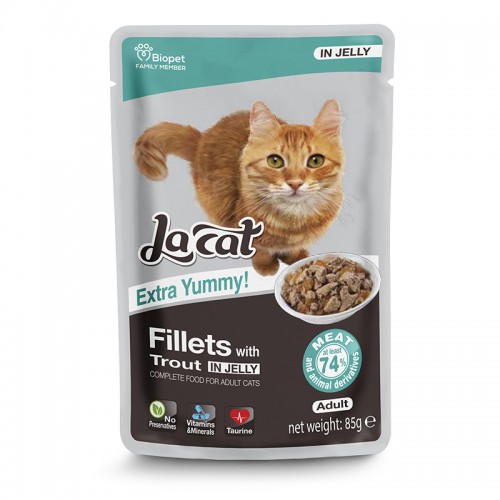 פאוץ' נתחוני לה קט עם דג פורל בג'לי