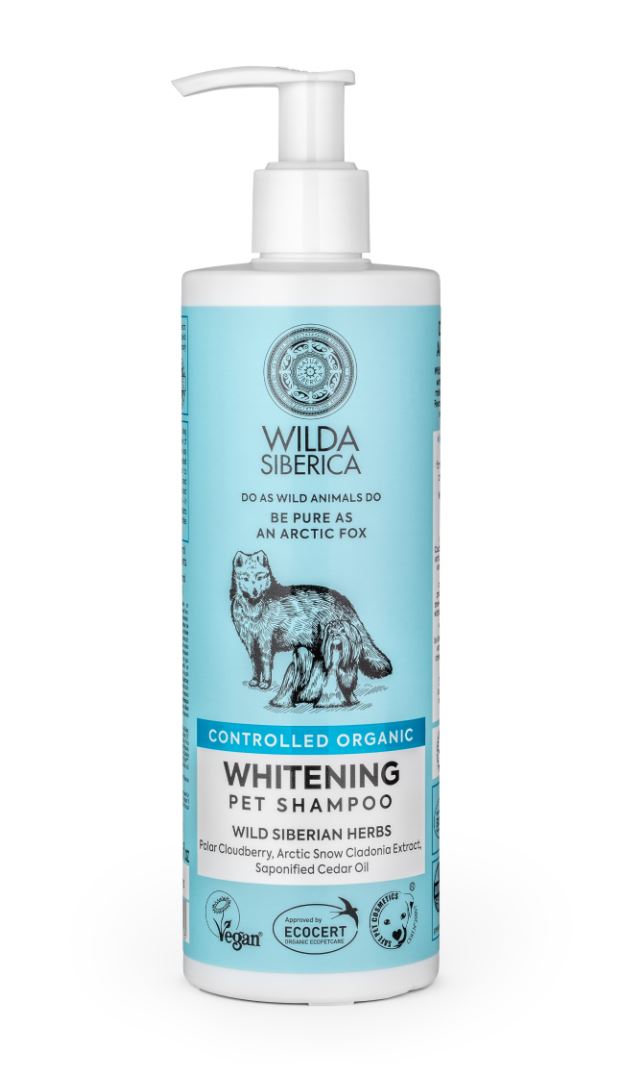 ווילדה סיביריקה – שמפו אורגני מלבין לפרווה לבנה לכלבים וחתולים