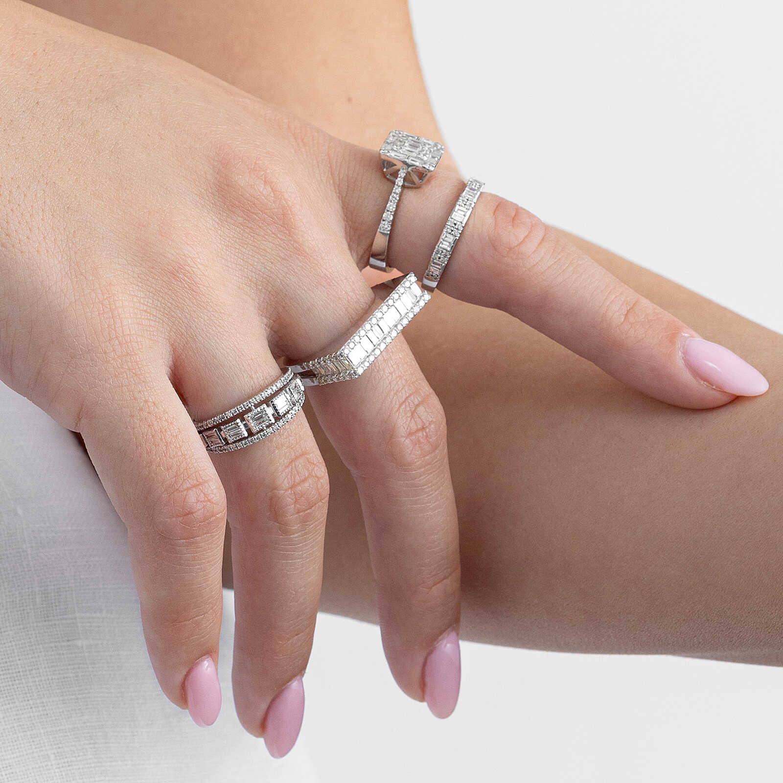 טבעת יהלום פרינסס