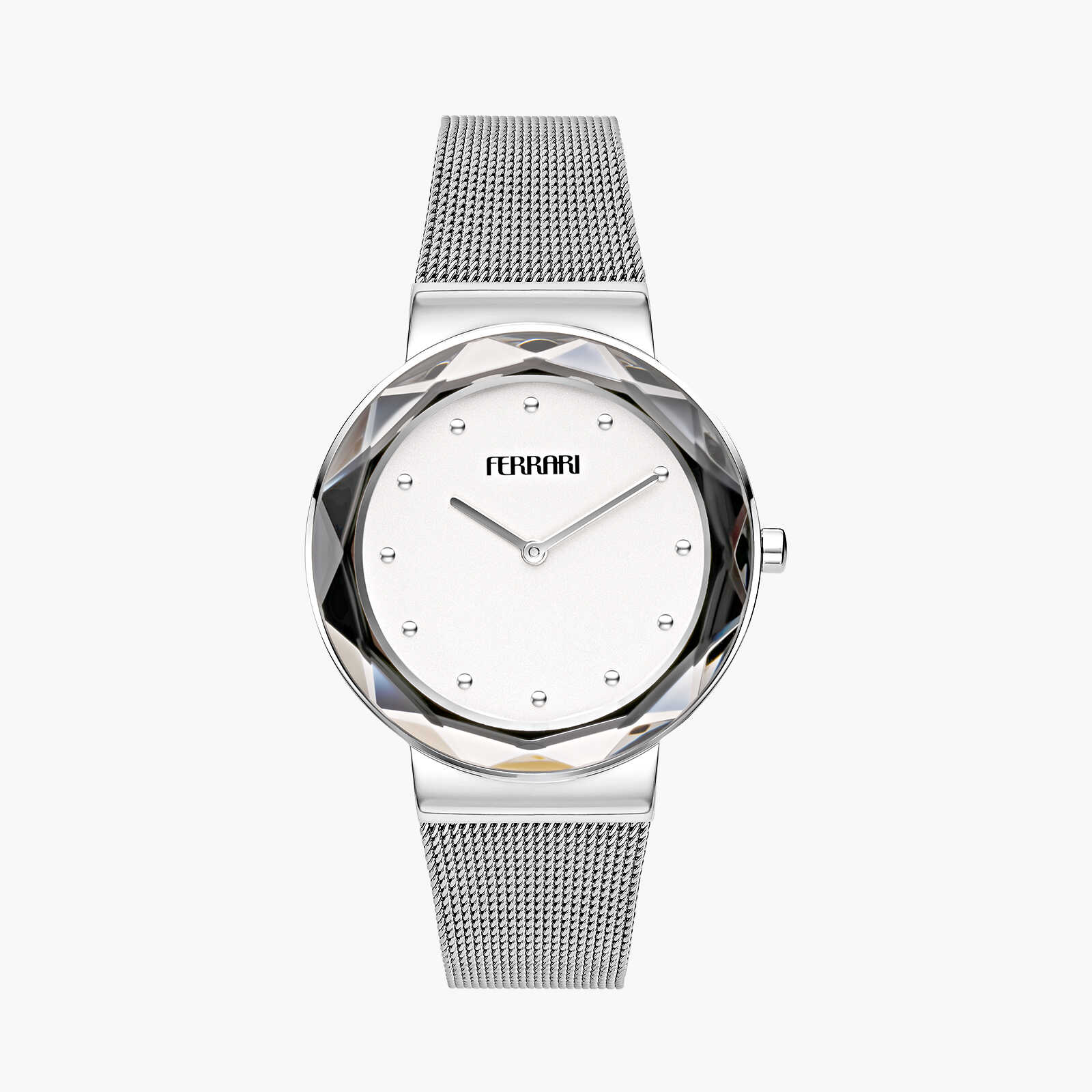 שעון ferrari אלגנטי לנשים עם גימור יהלום