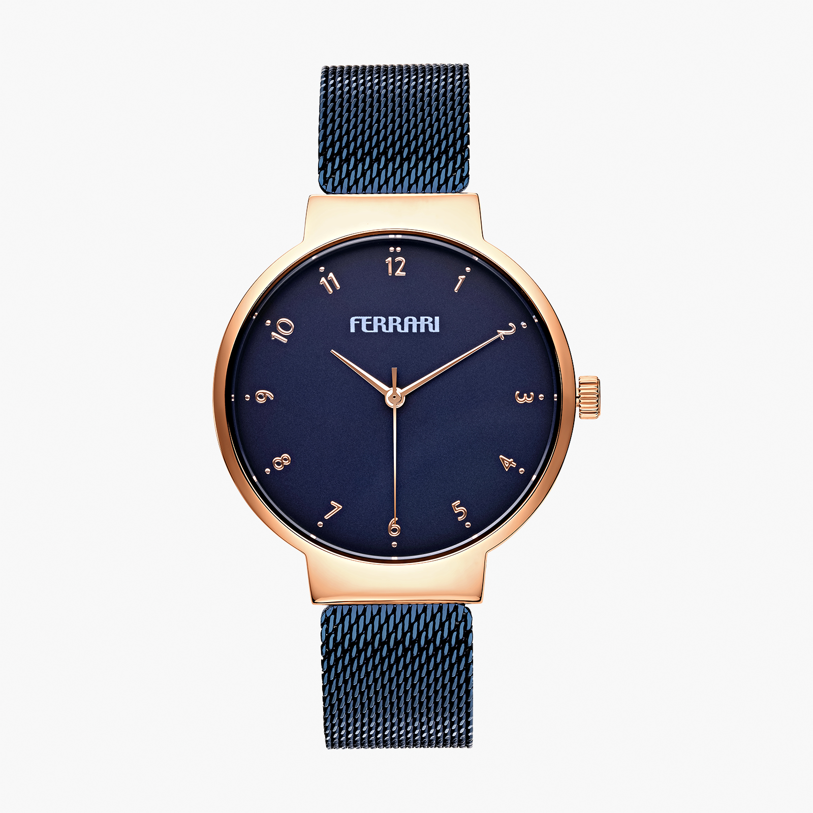 שעון ferrari לנשים עם רצועת Mesh כחולה