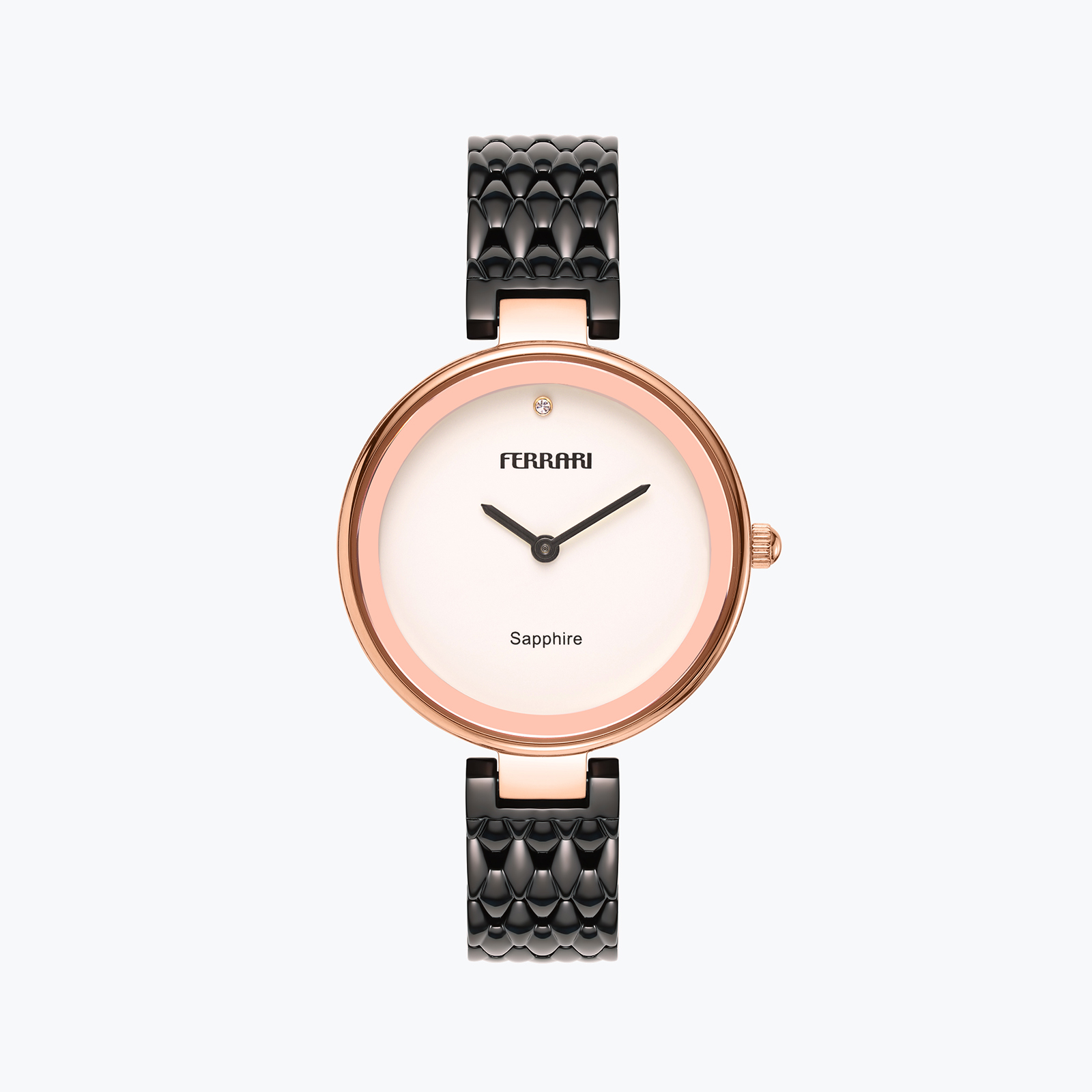 שעון ferrari עם זכוכית ספיר קריסטל