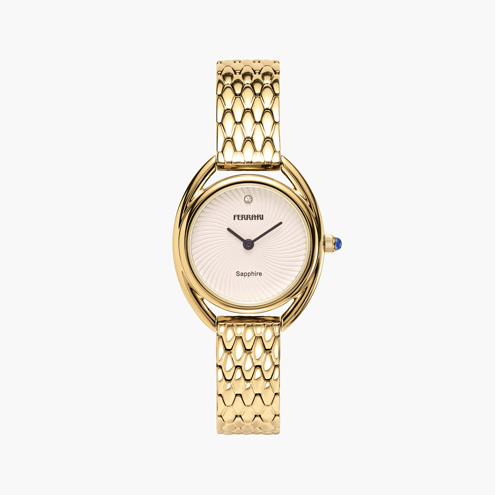 שעון ferrari לנשים עם זכוכית ספיר קריסטל