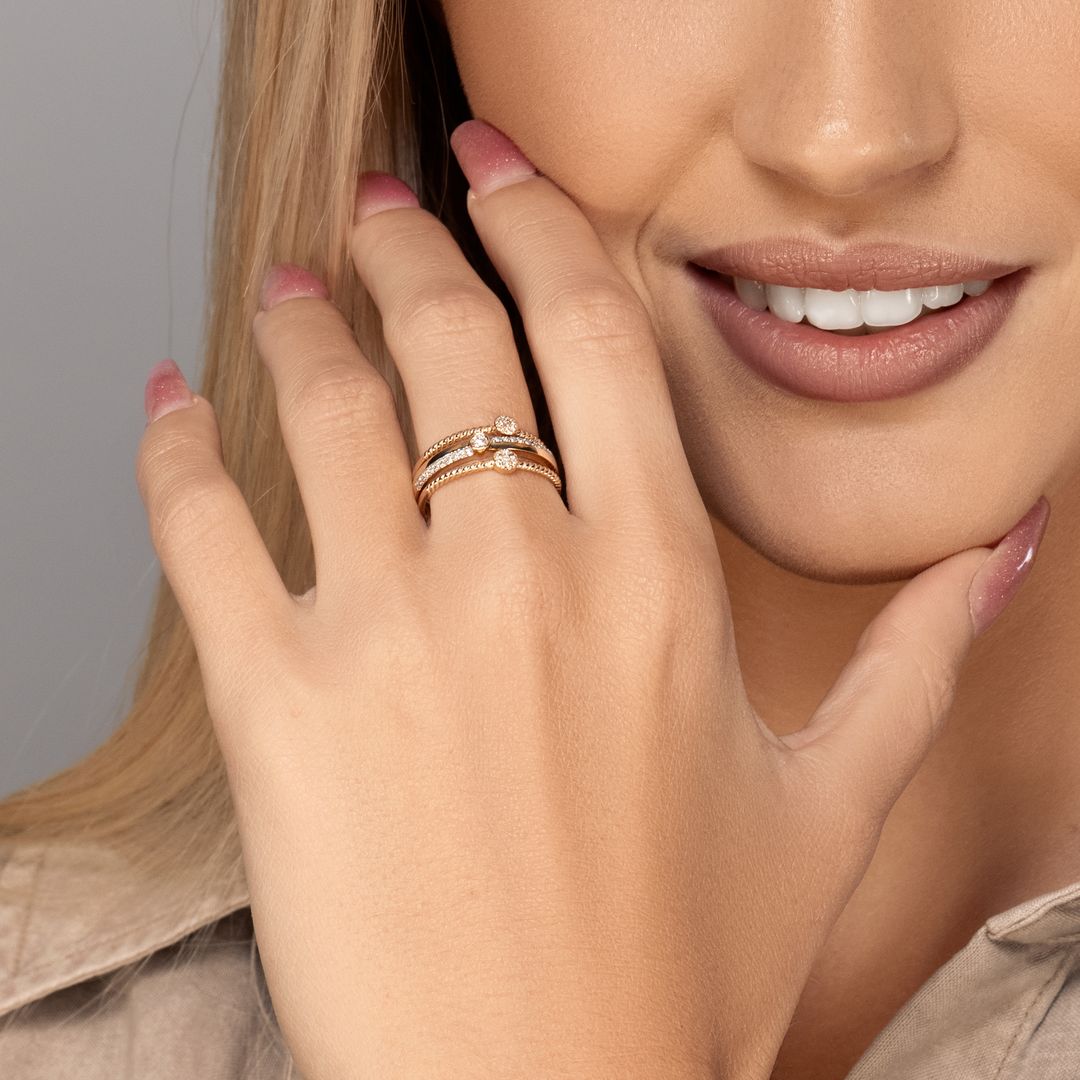 3 טבעות יהלומים