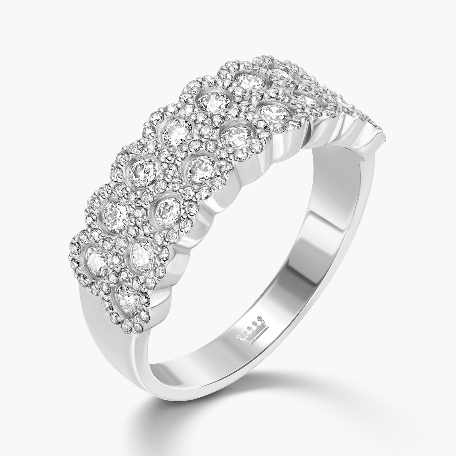 טבעת לייני משובצת יהלומים