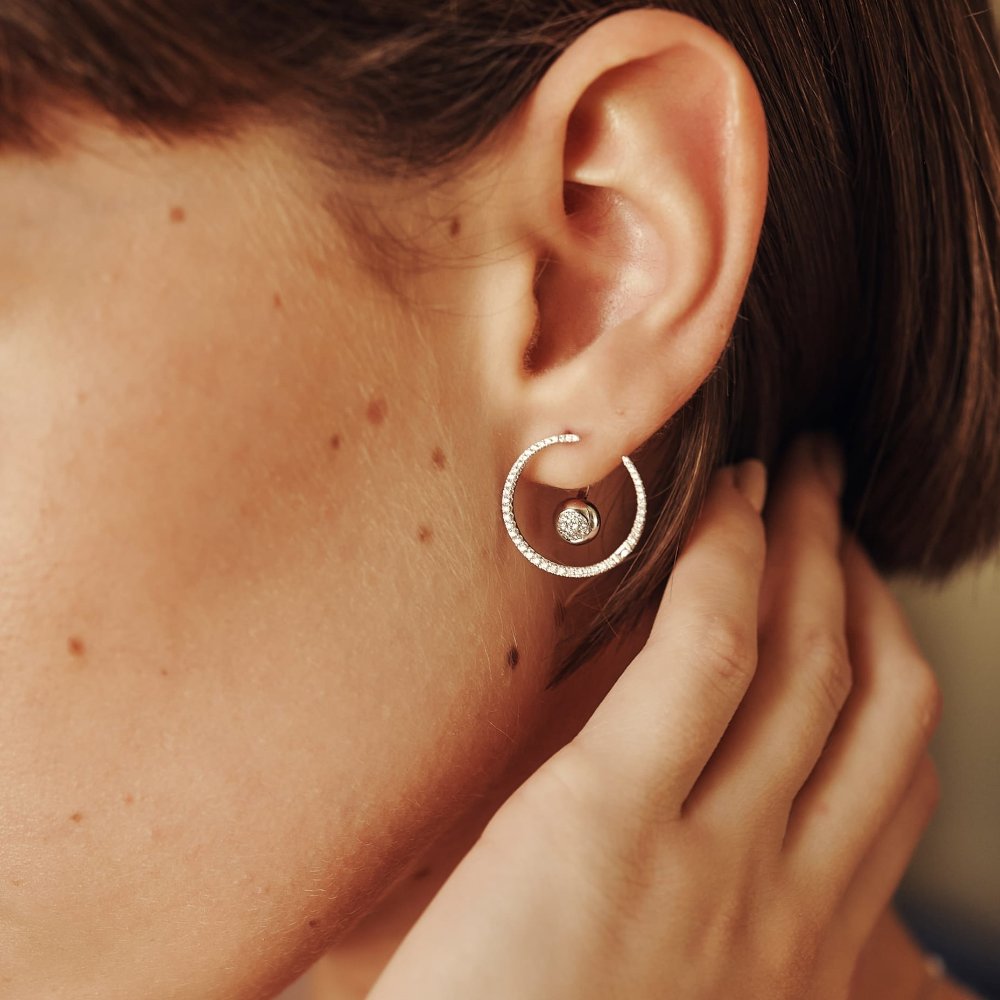 עגילי TRENDY יהלומים