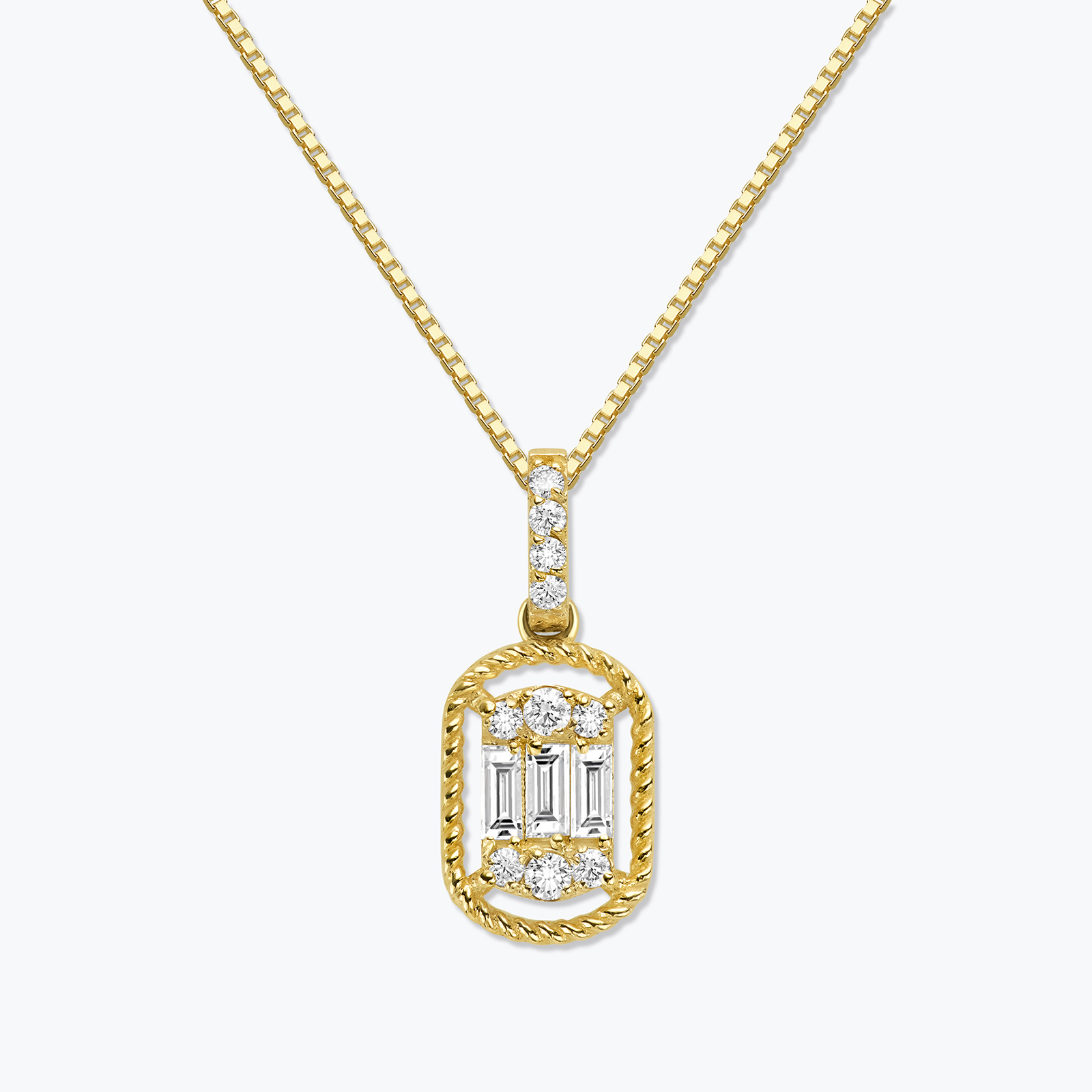 תליון אנדריאה בשיבוץ יהלומים