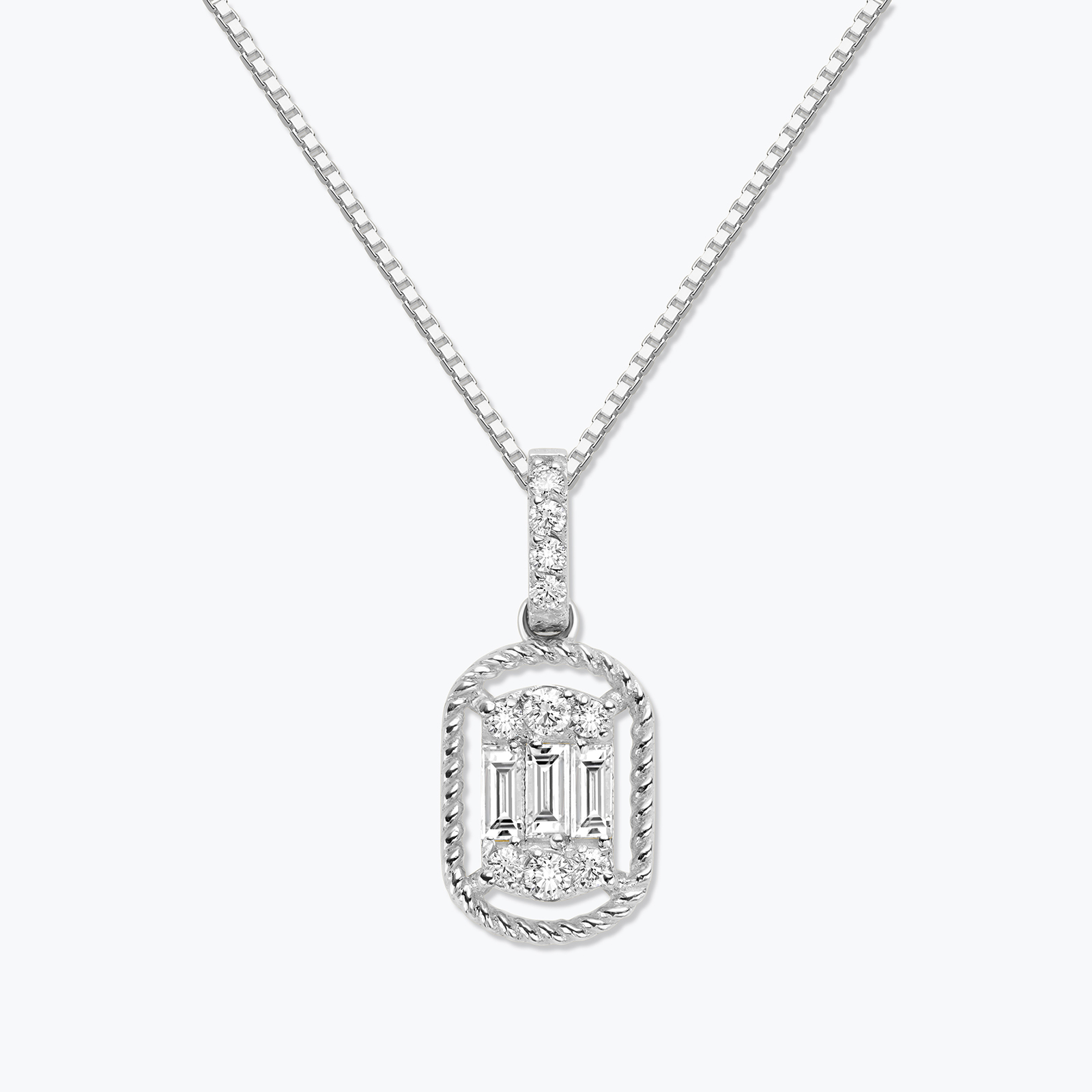 תליון אנדריאה בשיבוץ יהלומים