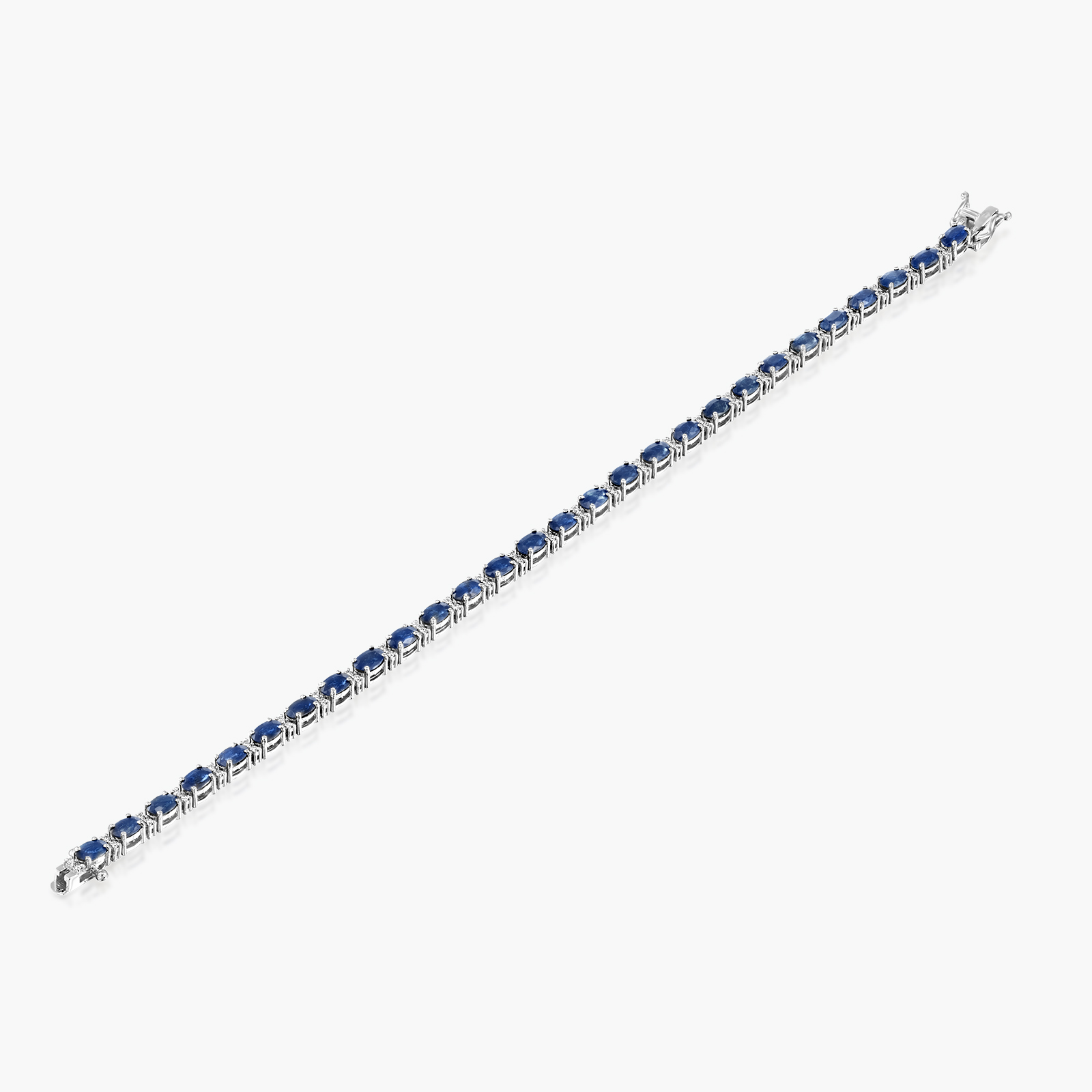 צמיד זהב בשיבוץ ספירים ויהלומים