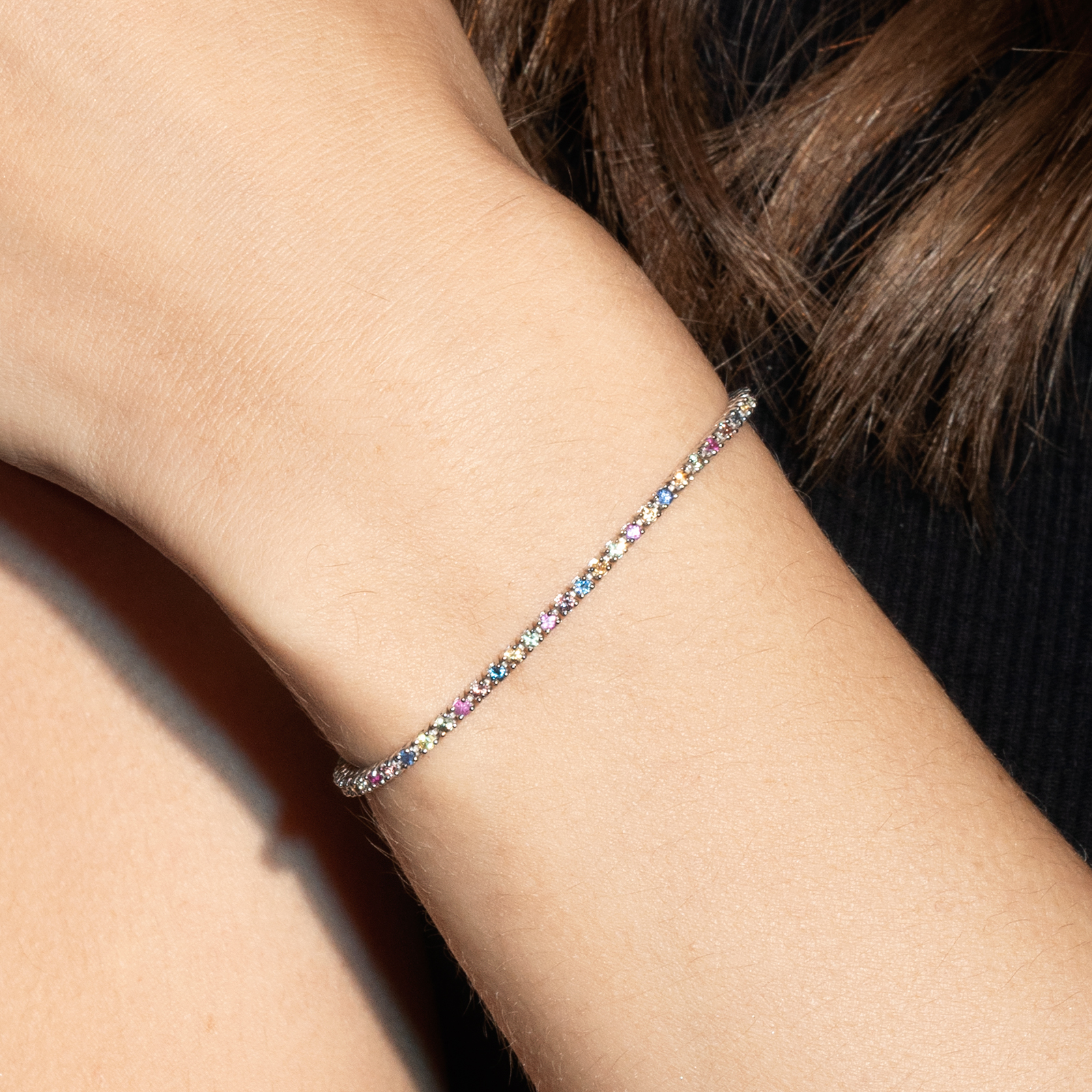 צמיד ספירים RAINBOW