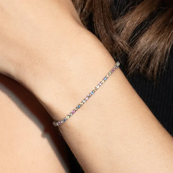 צמיד ספירים RAINBOW