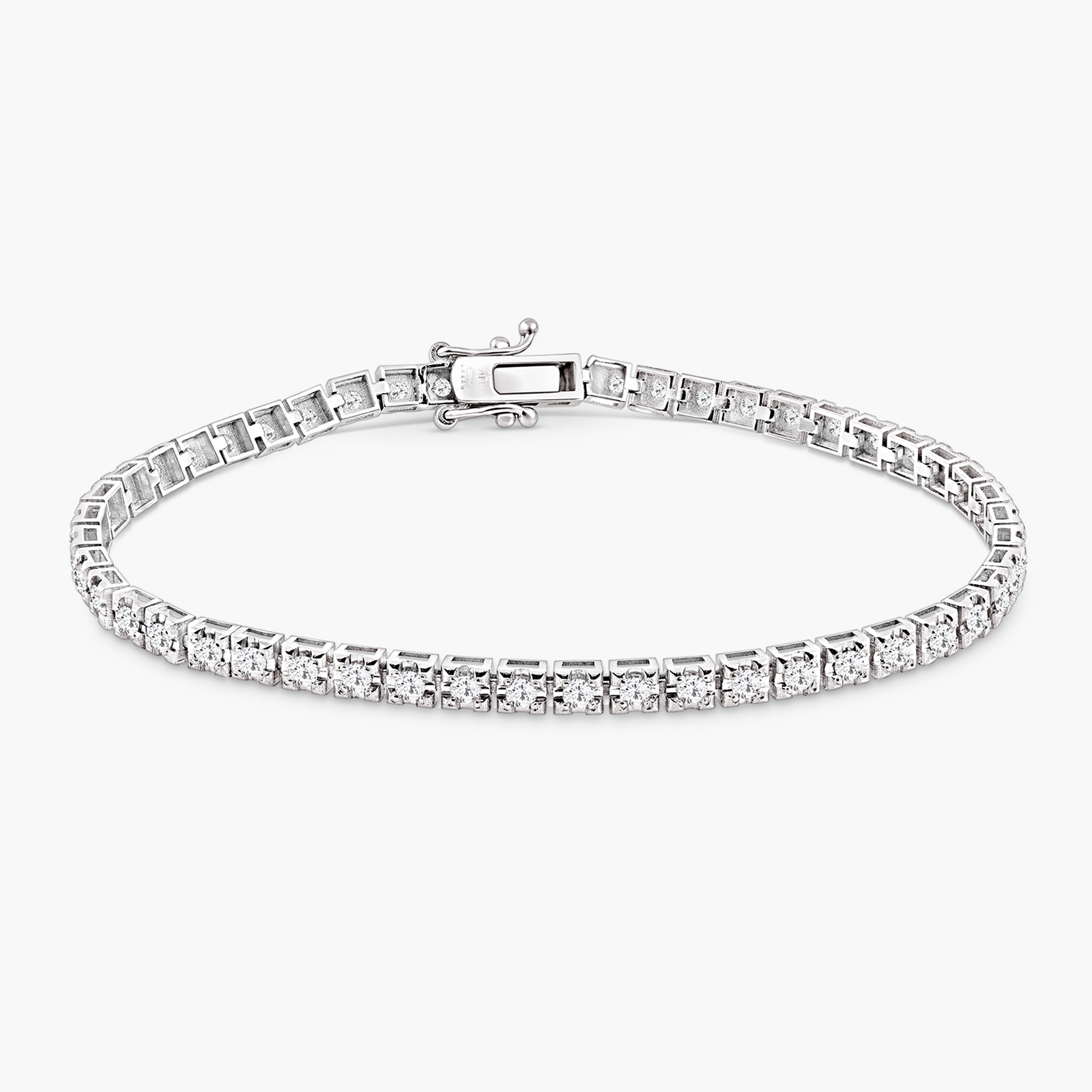 צמיד טניס משובץ יהלומים טבעיים ונוצצים