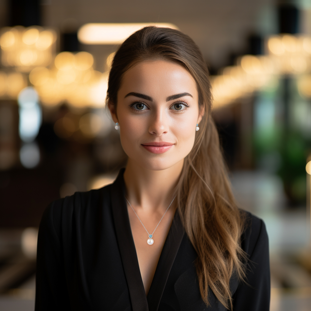 עגילי זהב 14K בשיבוץ פנינים, בלו טופז ויהלומים