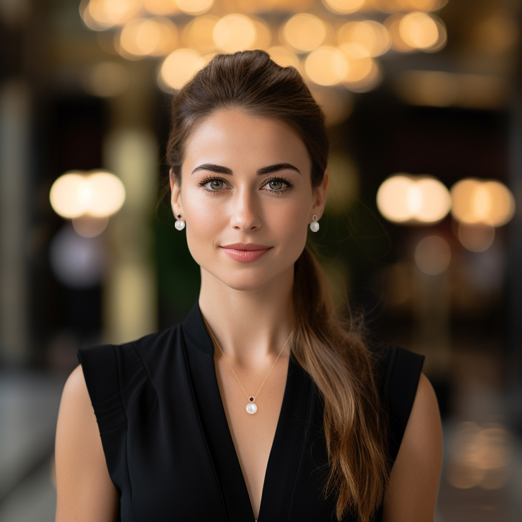 תליון זהב 14K משובץ גרנט, יהלומים ופנינה