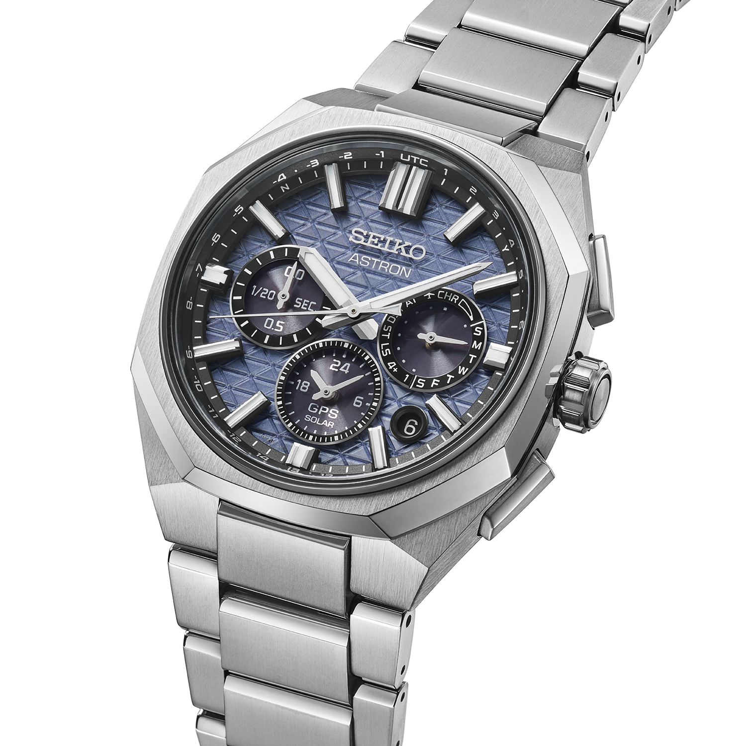 שעון Seiko Astron GPS Solar Dual-Time Chronograph 