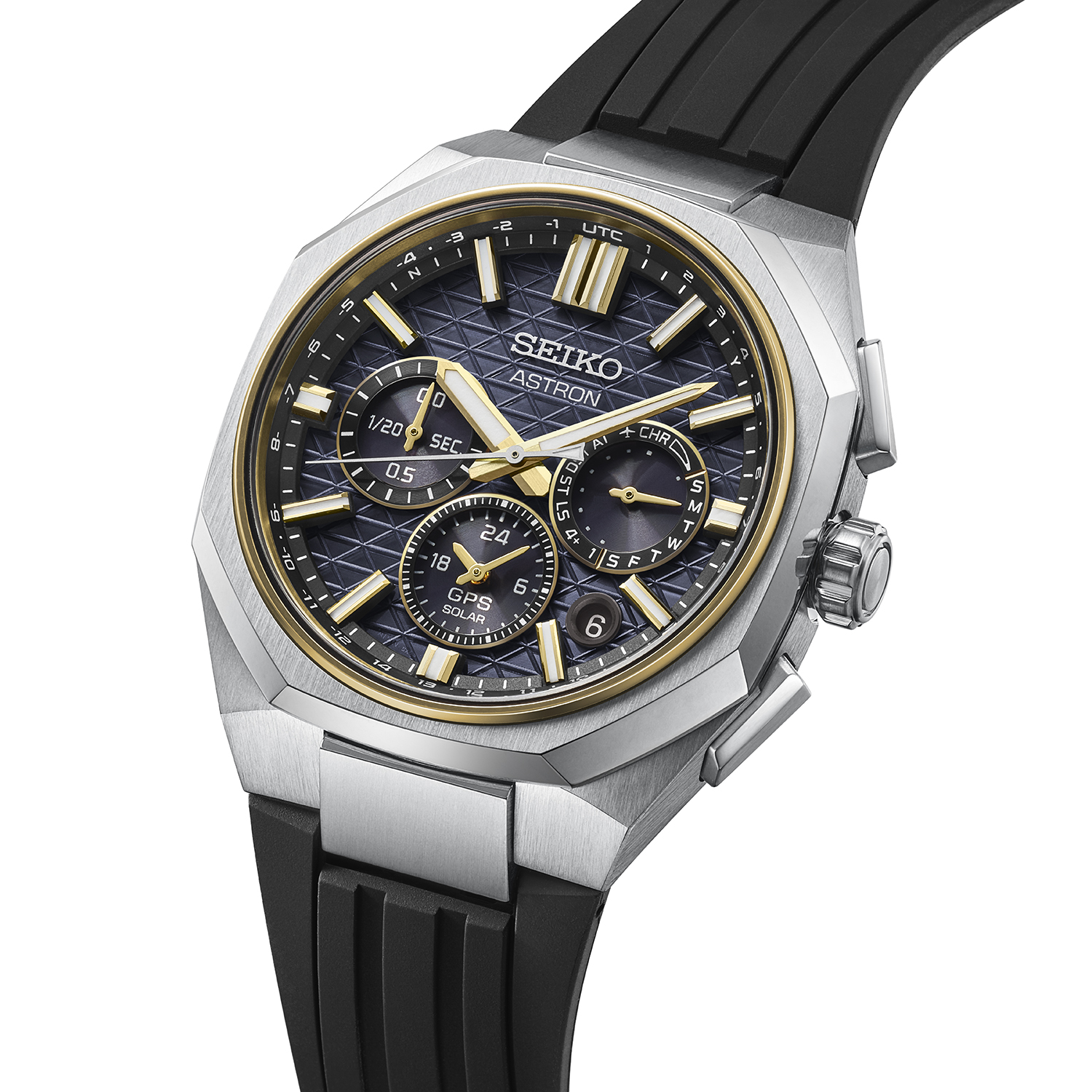 שעון Seiko Astron GPS Solar Dual-Time Chronograph