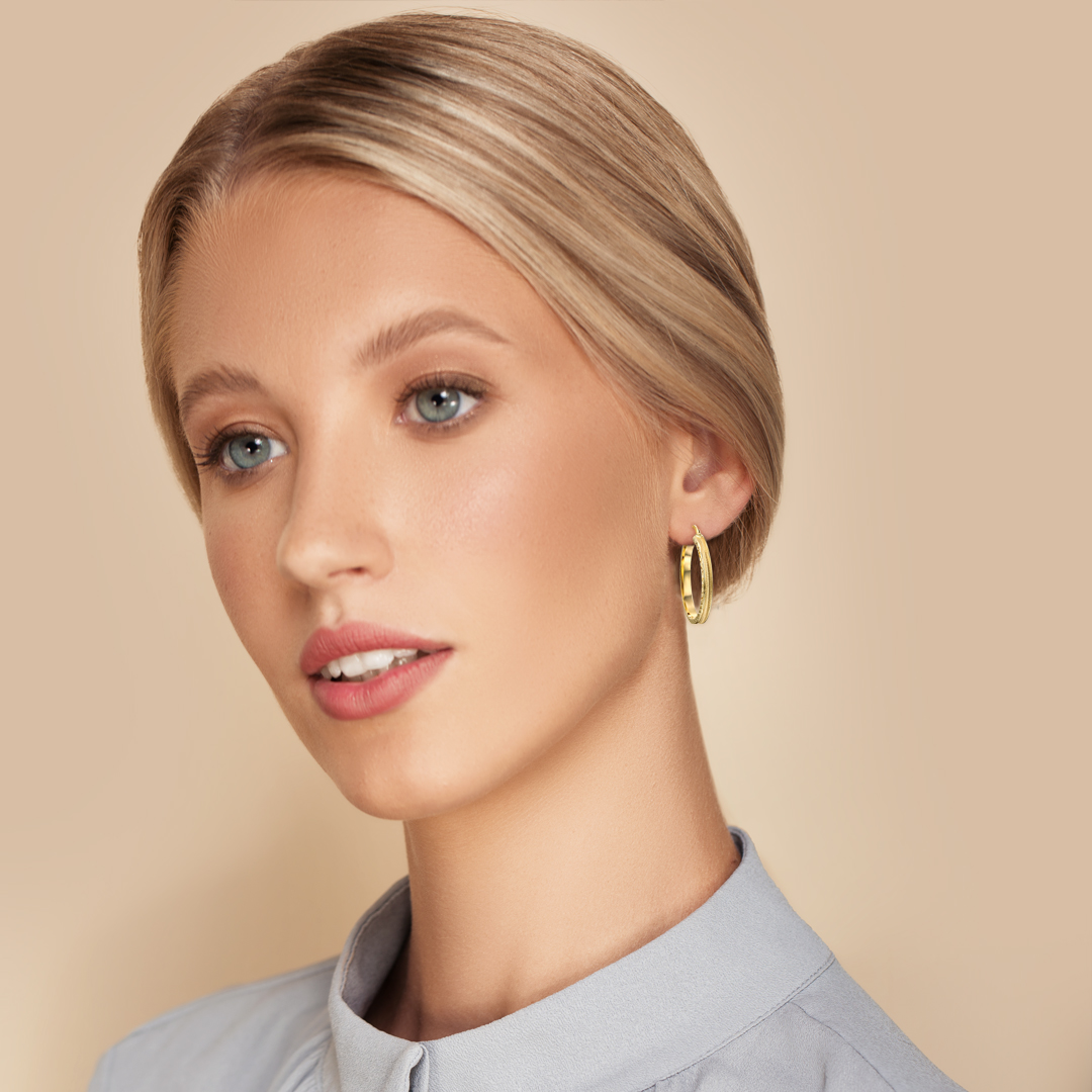 עגילי חישוק 2.2 ס"מ קוטר