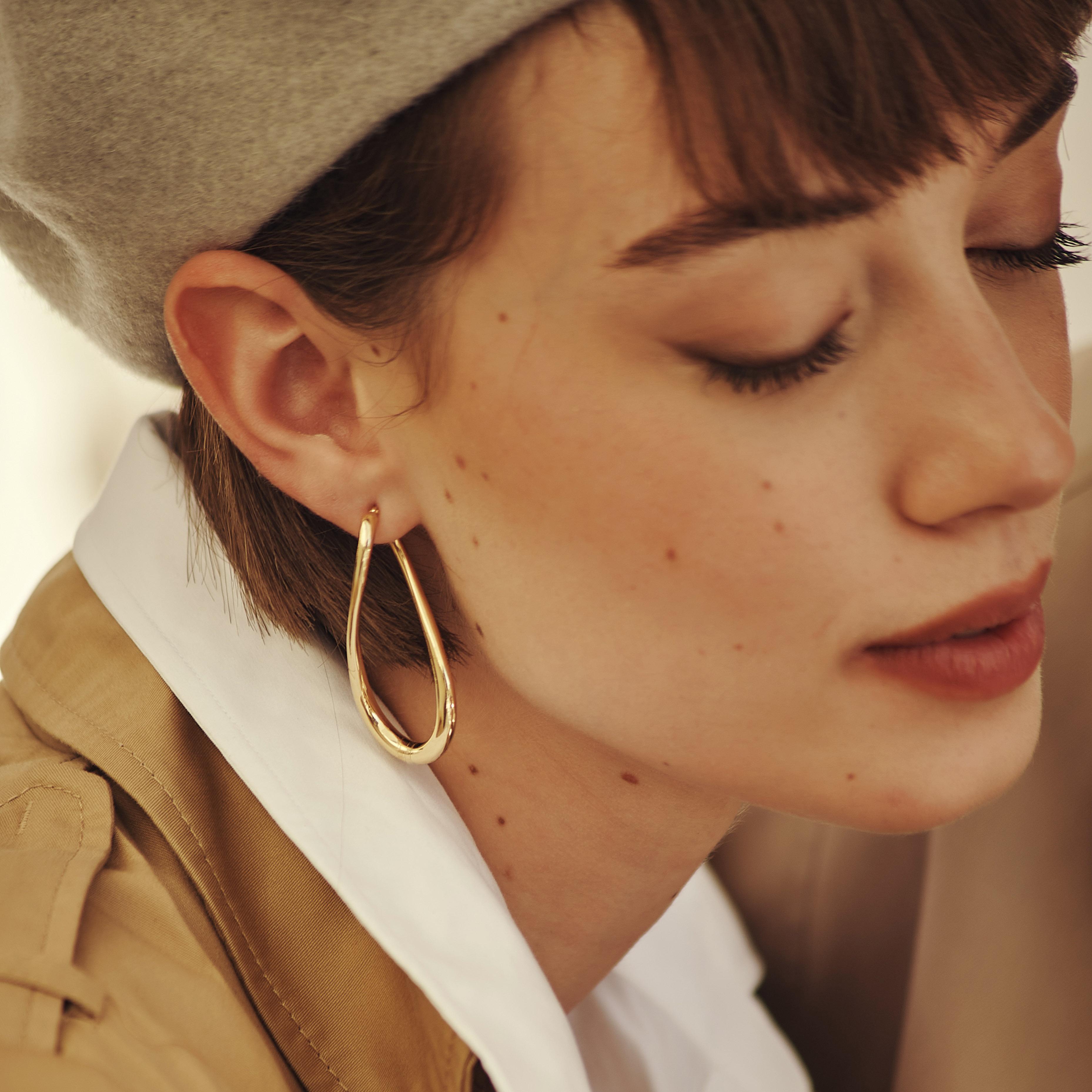 עגילי חישוק מאור