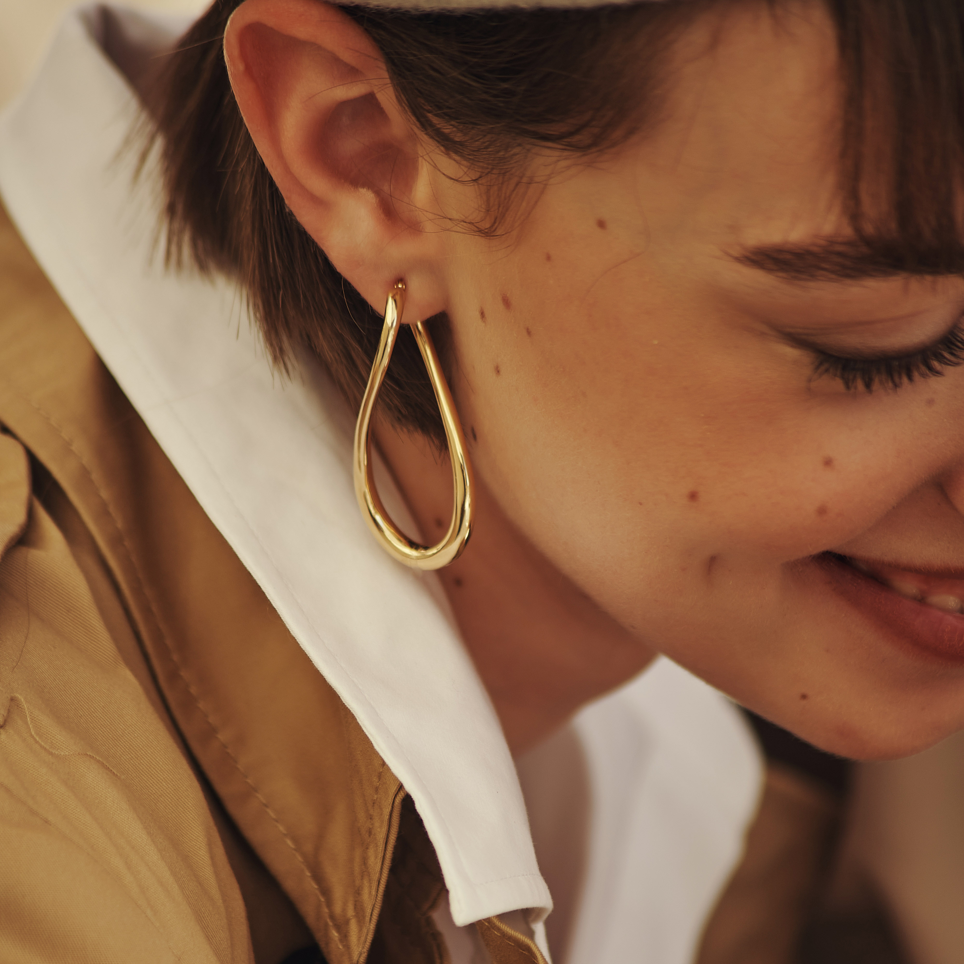 עגילי חישוק מאור