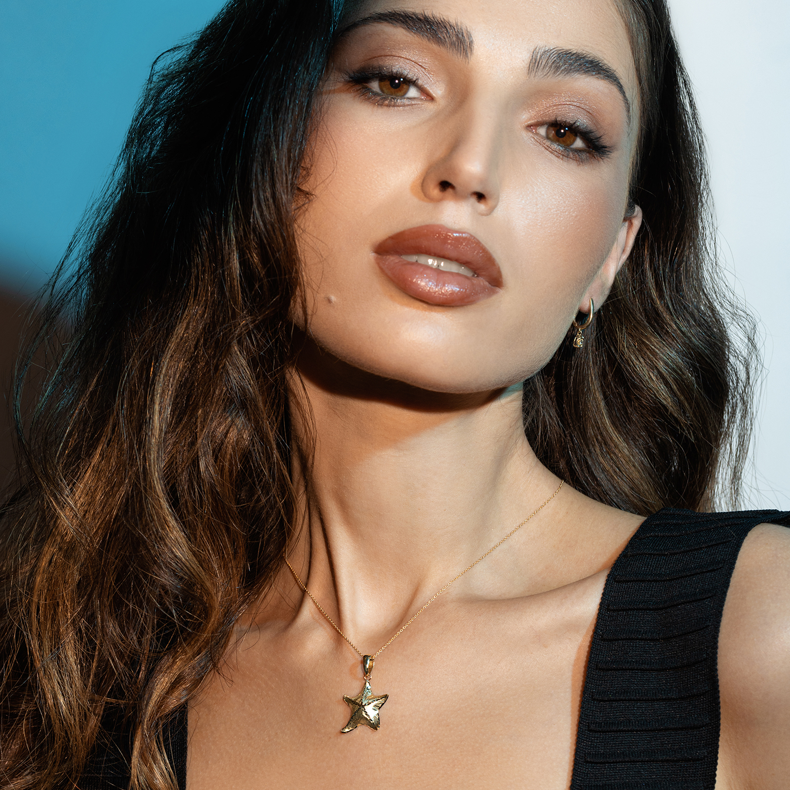 תליון זהב כוכב ים