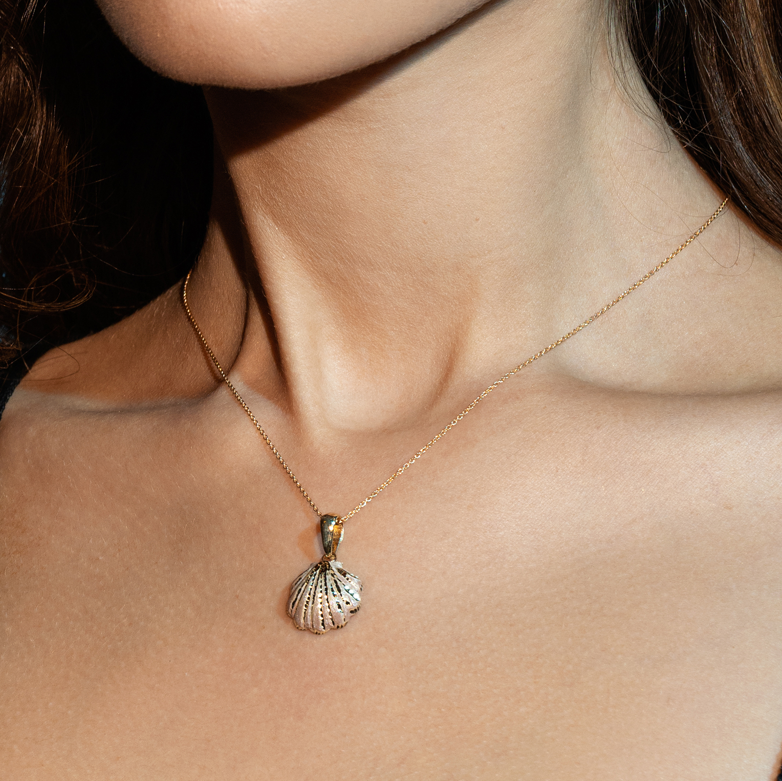 שרשרת זהב לתליונים  - קוטר חוליה 0.5 מ"מ