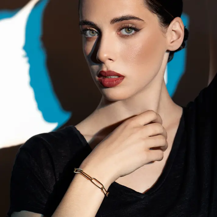 צמיד זהב חוליות מסדרת ג'ולין