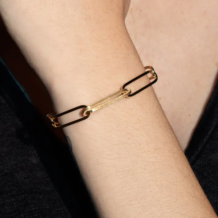 צמיד זהב חוליות מסדרת ג'ולין