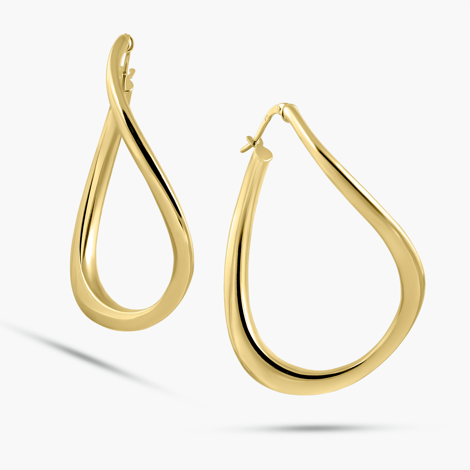 עגילי זהב SORAYA בעיצוב דינאמי