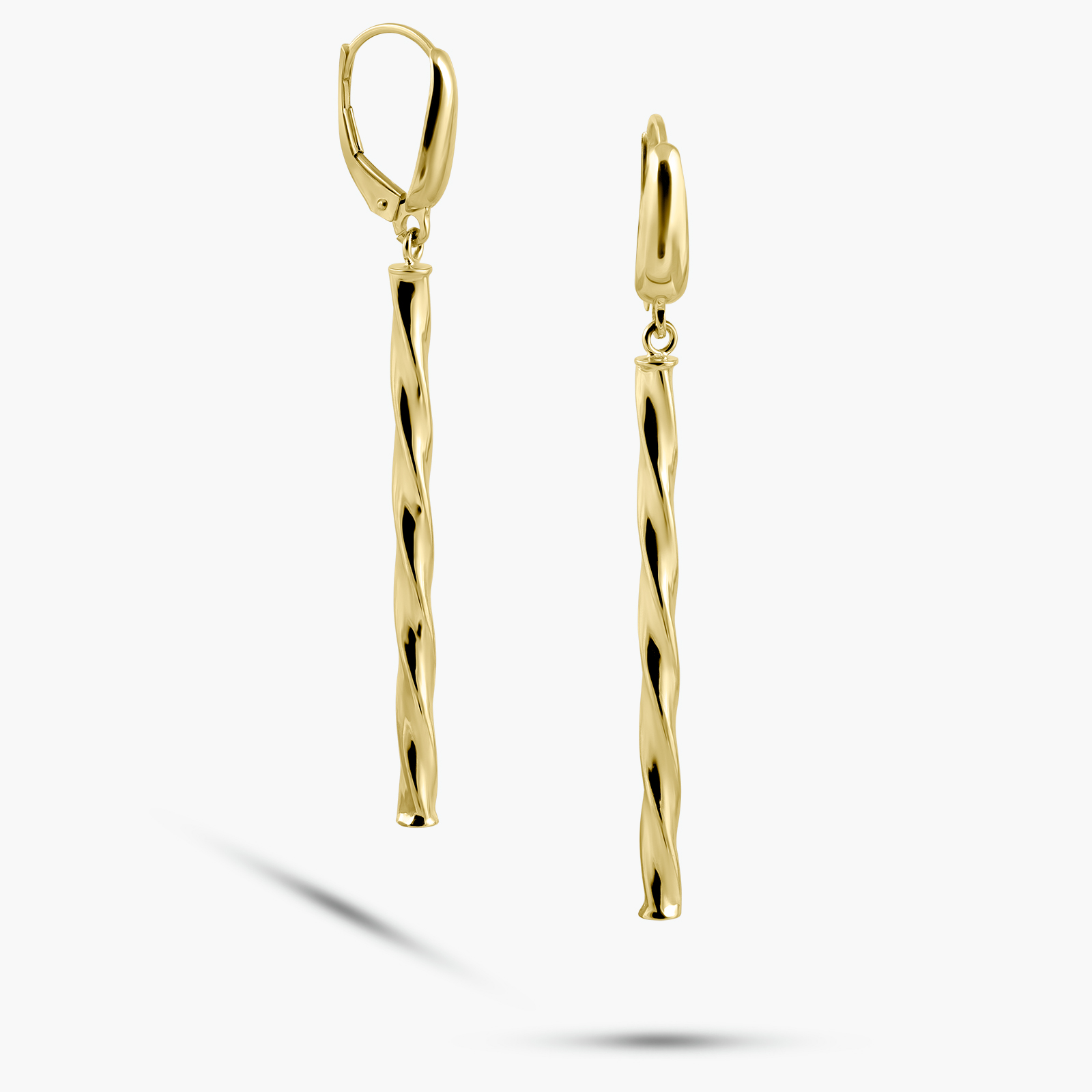 עגילי זהב 14K ארוכים