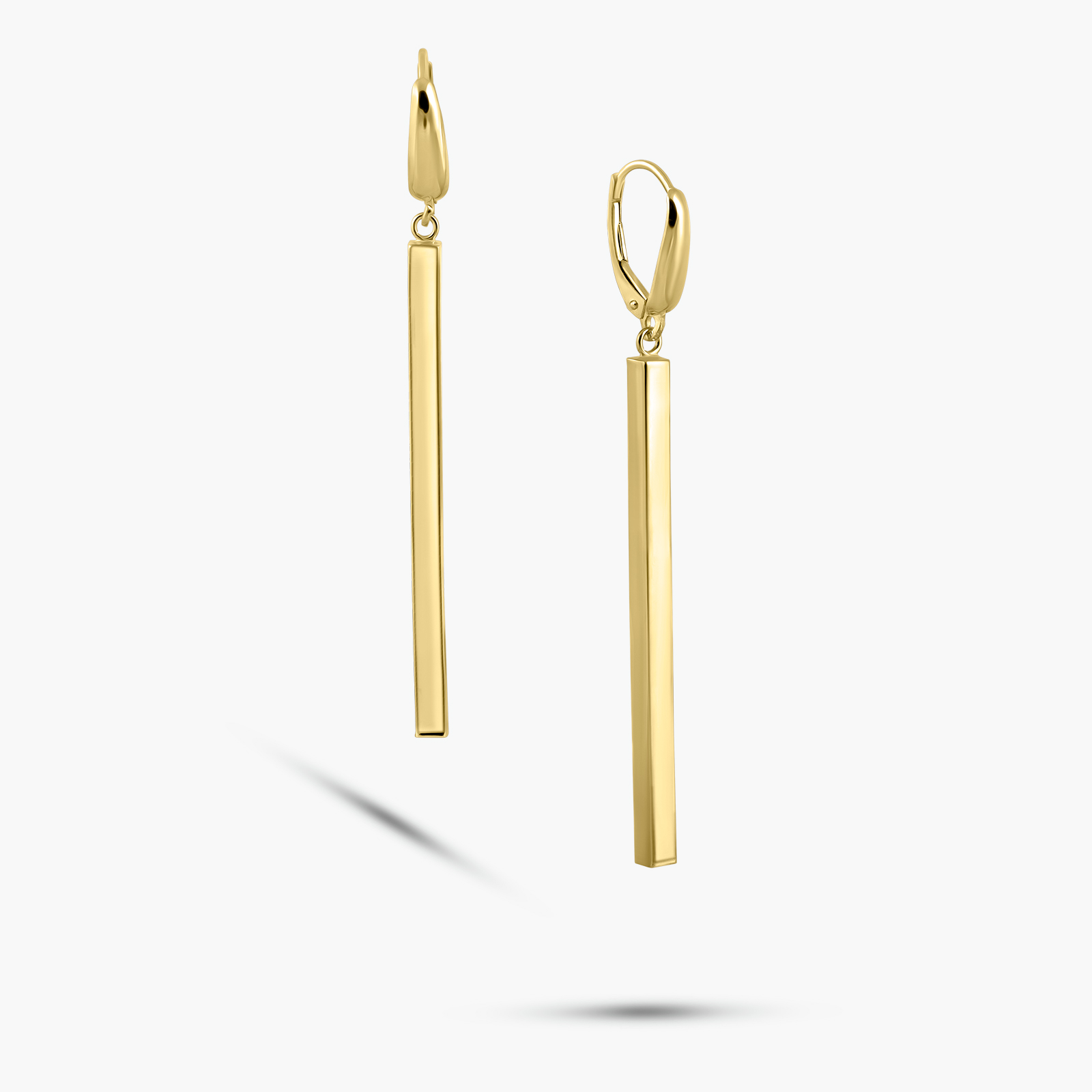 עגילי זהב 14K ארוכים