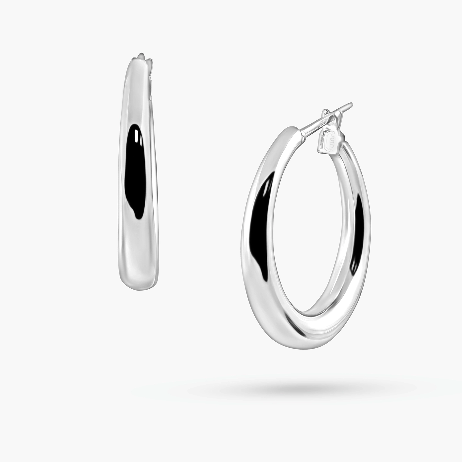 עגילי חישוק זהב 14K - קלאסיקה עם נוכחות