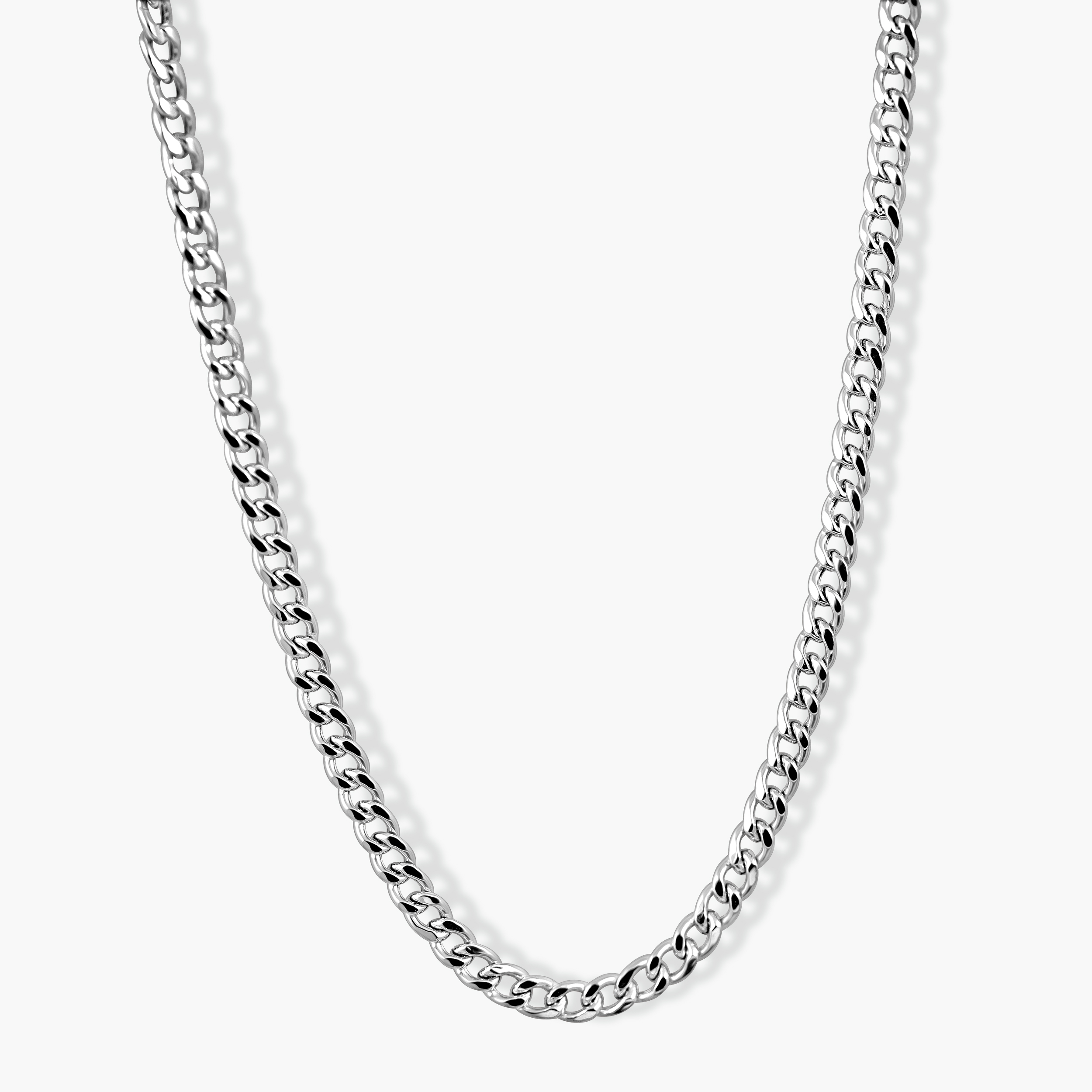 שרשרת זהב 14K במראה חוליות מלוטשות