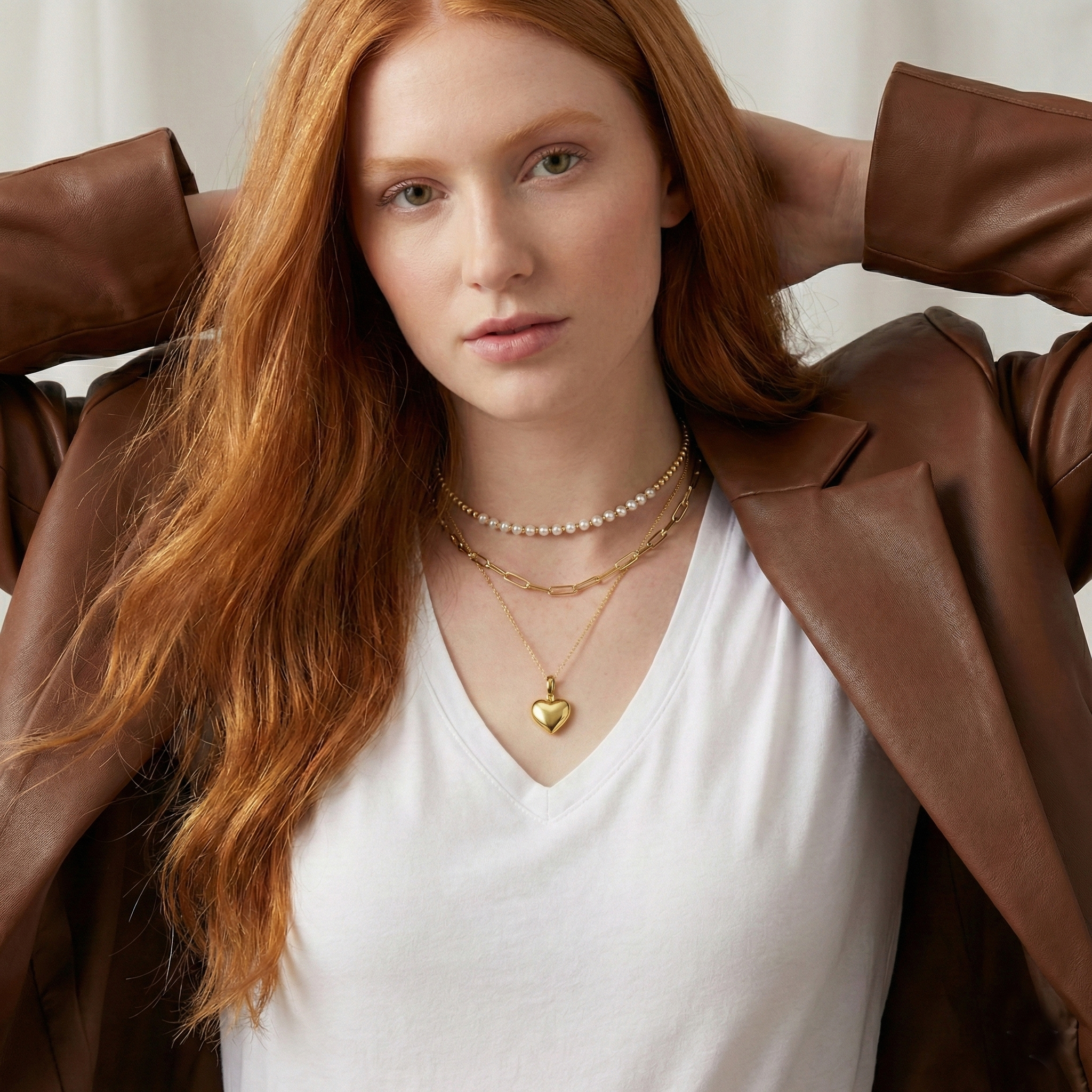 שרשרת חוליות זהב באורך 45 ס"מ