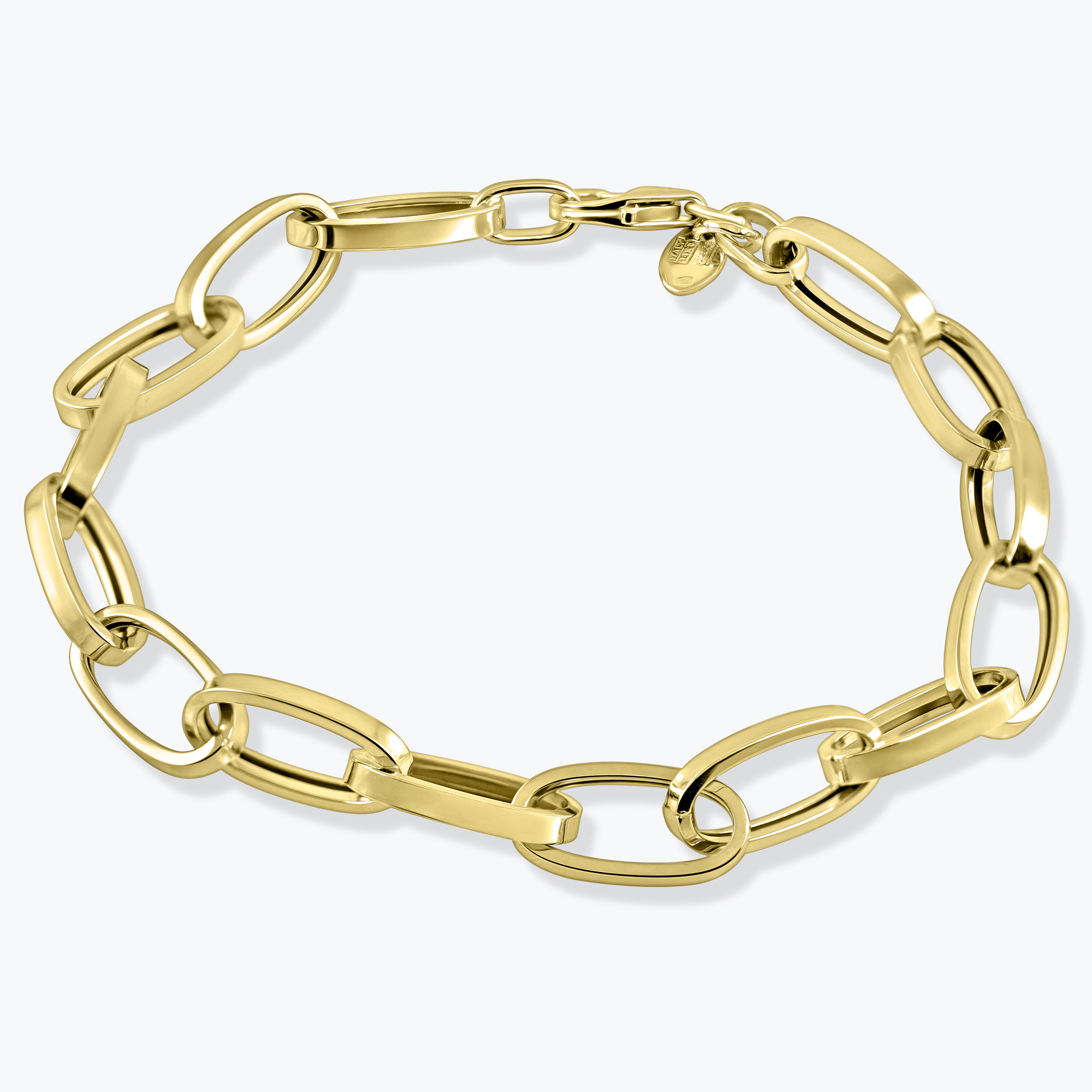 צמיד זהב 14K חוליות אובליות קלאסיות