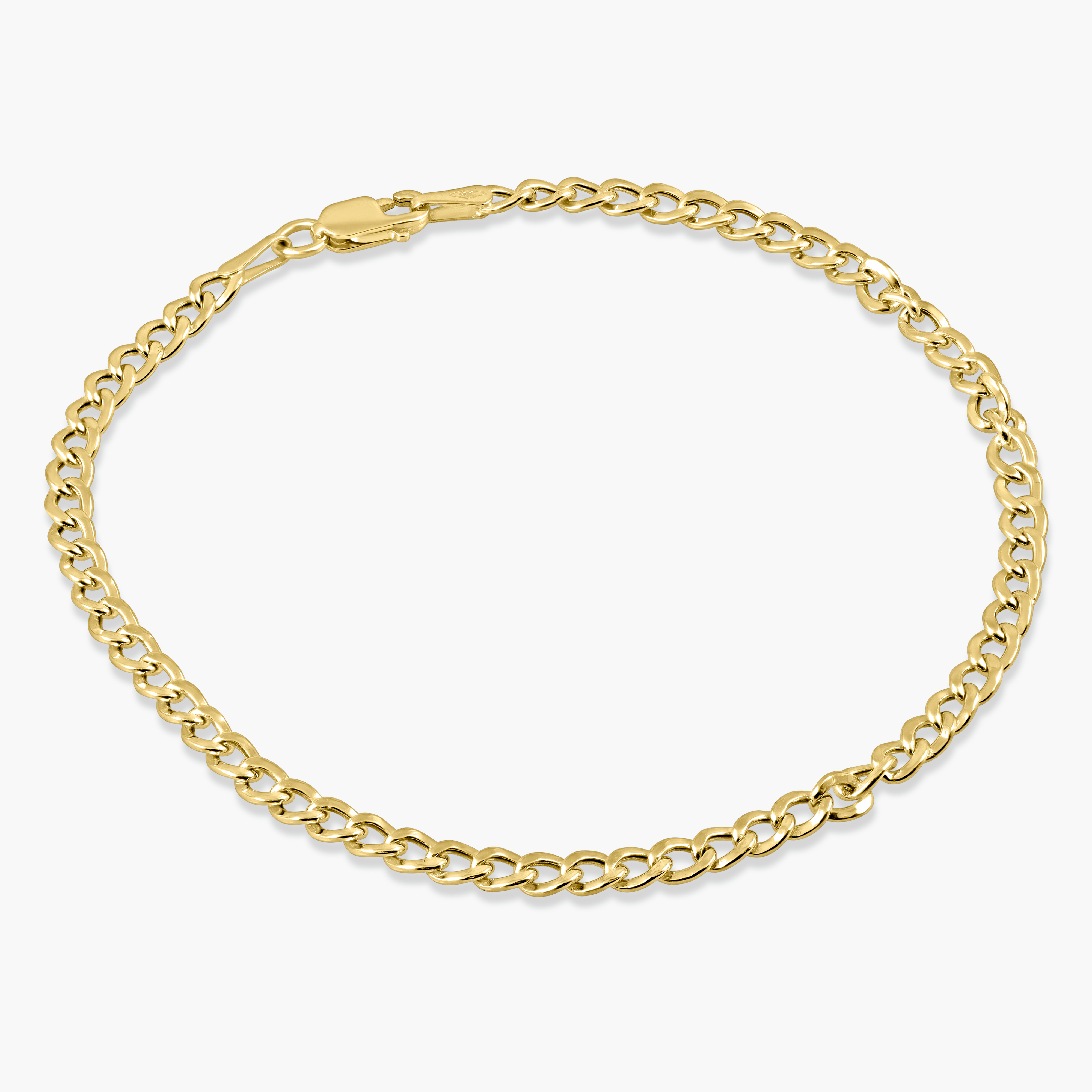 צמיד חוליות זהב 14K בעיצוב קלאסי