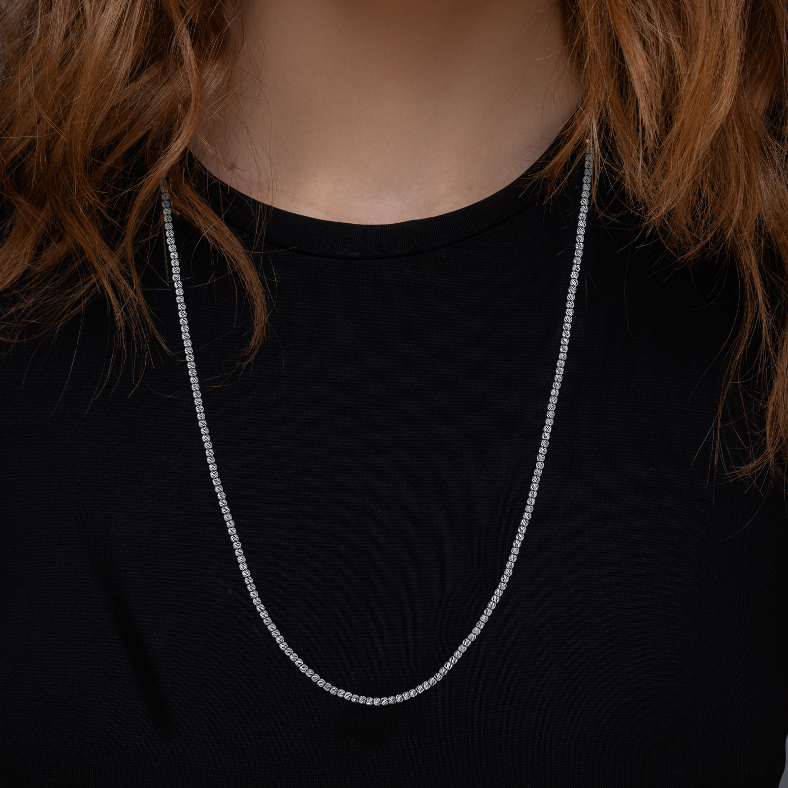 שרשרת חרוזי זהב באורך 45 ס"מ