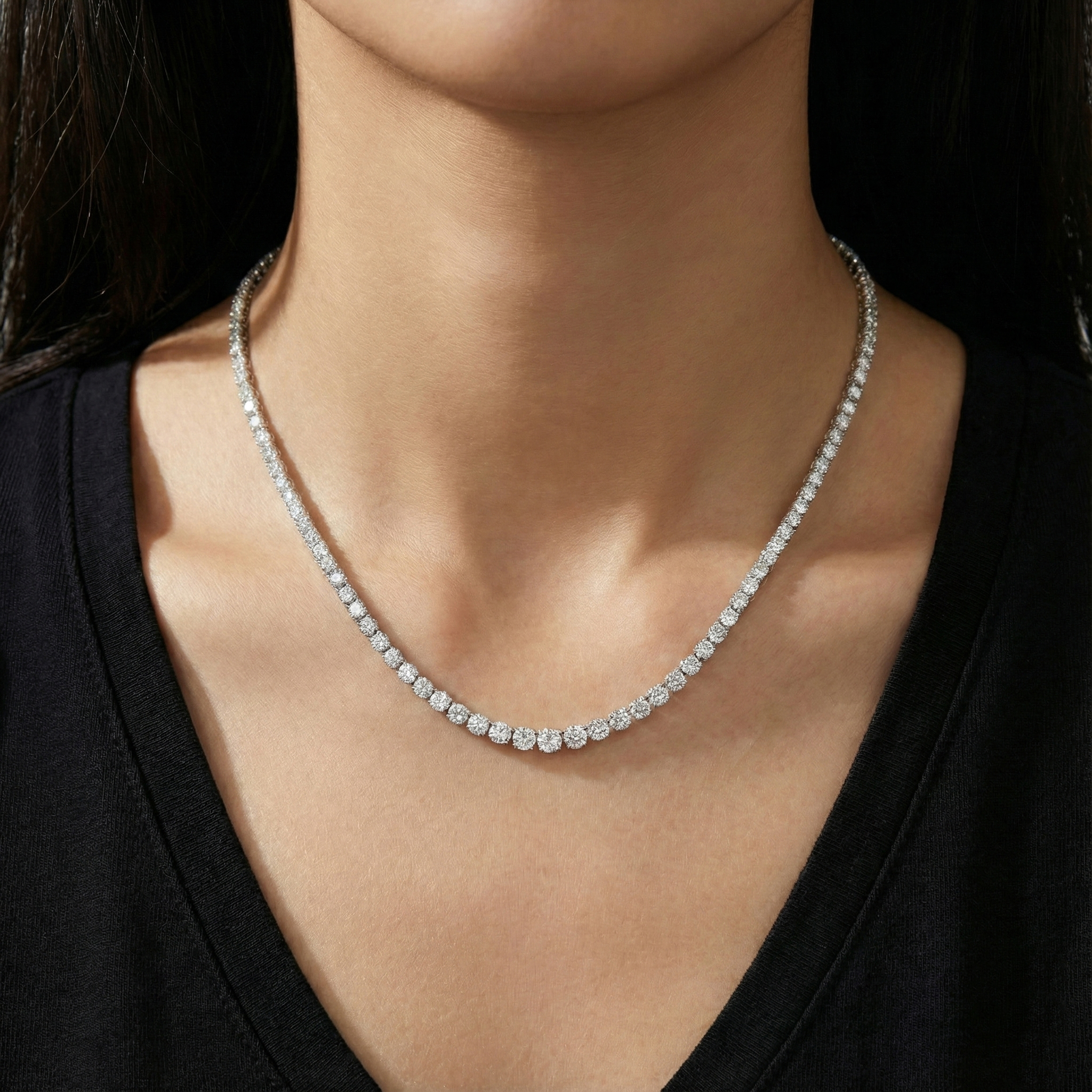 שרשרת יהלומים מרשימה