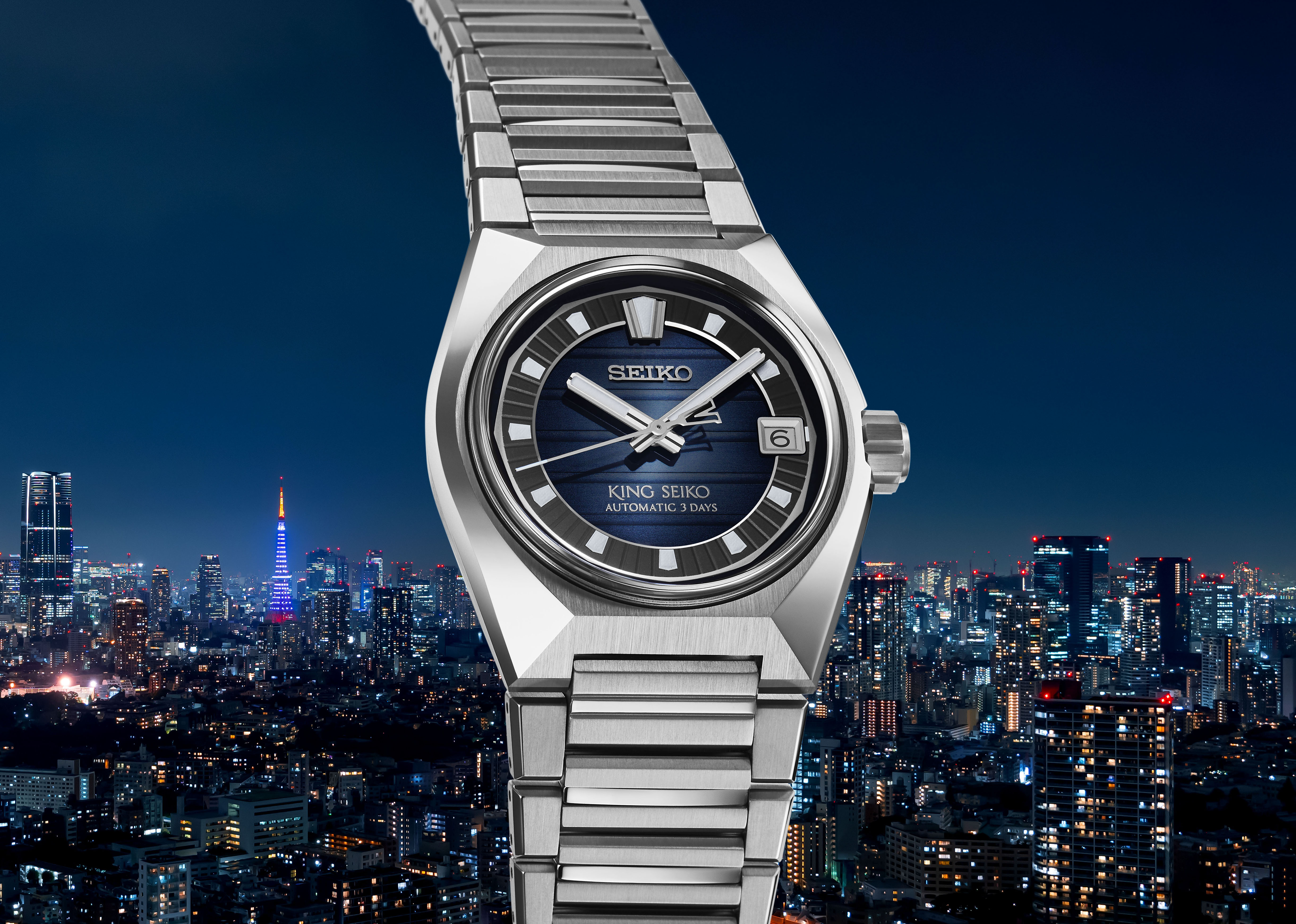 שעון  KING SEIKO VANAC- בהשראת שמי טוקיו בחצות הלילה