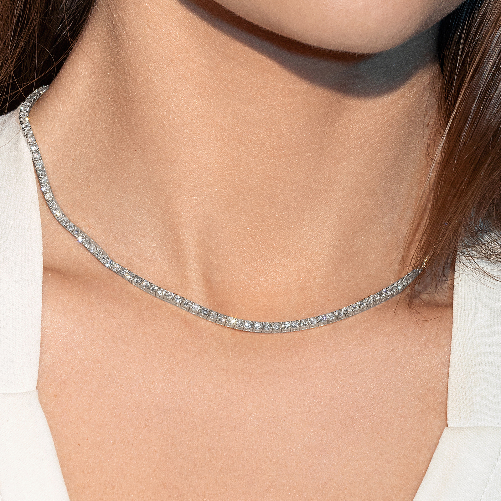 שרשרת טניס יהלומים