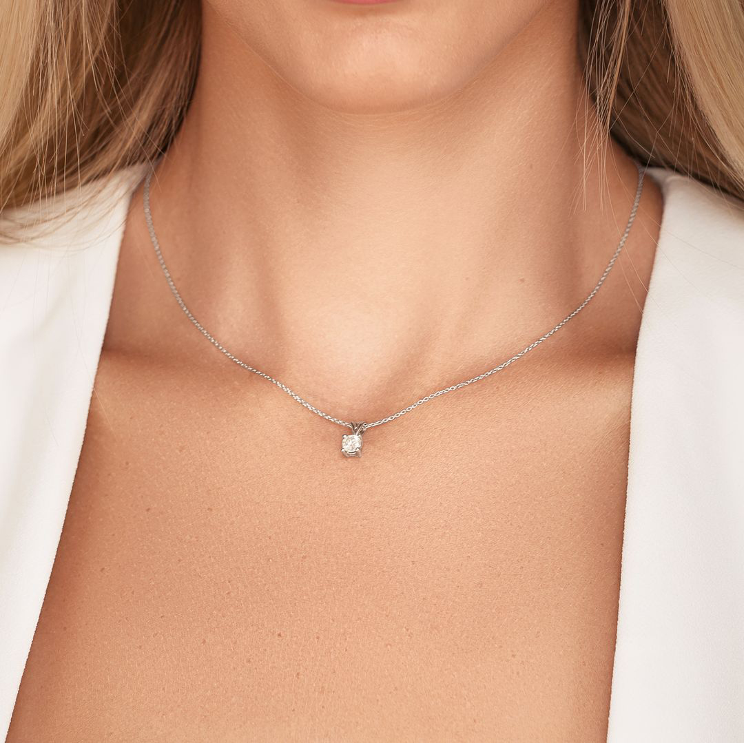 תליון יהלום סוליטר