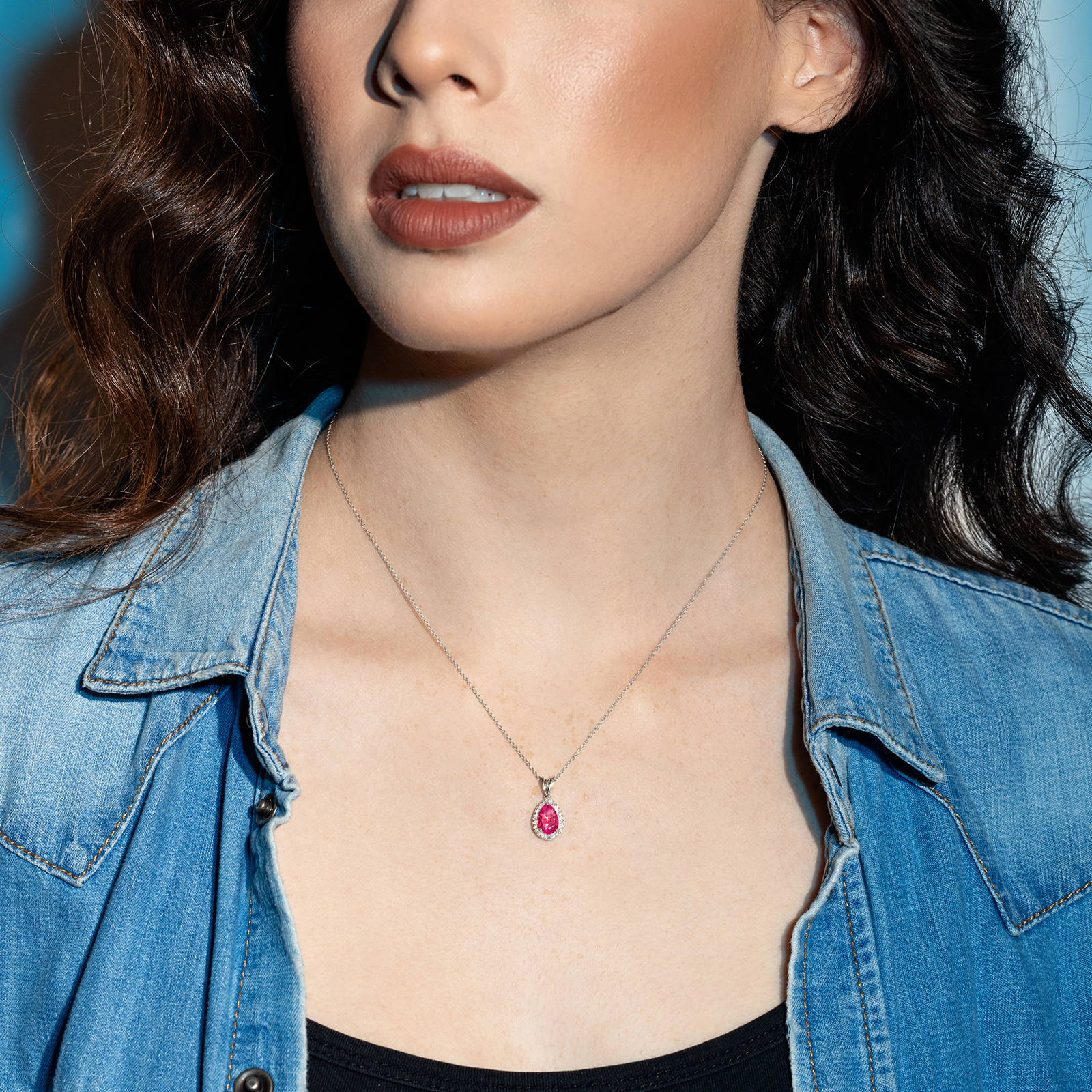 תליון טופז ויהלומים