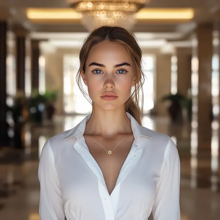 תליון מגן דוד משובץ יהלומים