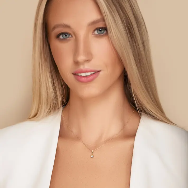 תליון יהלום סוליטר