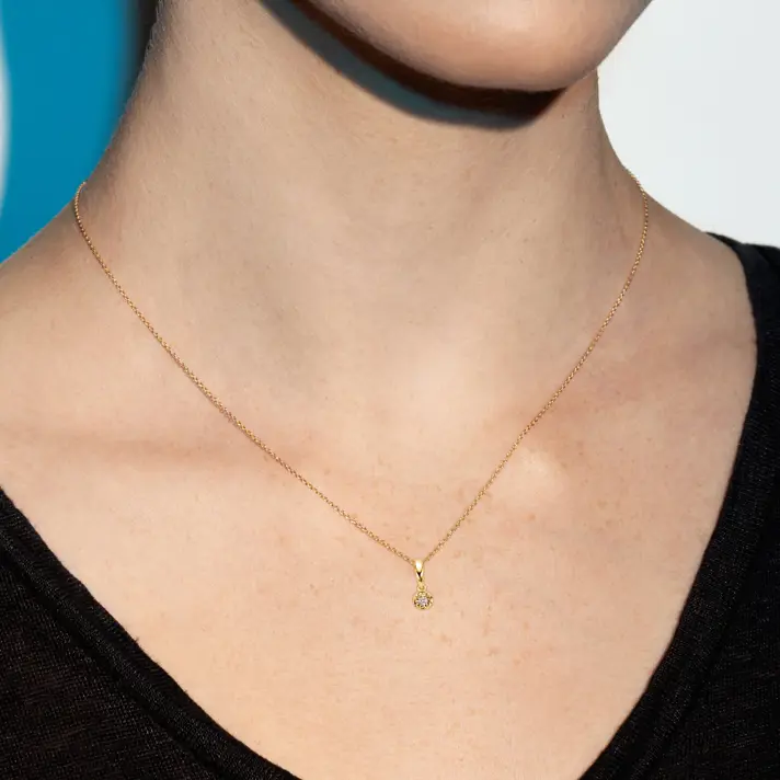 תליון יהלום סוליטר