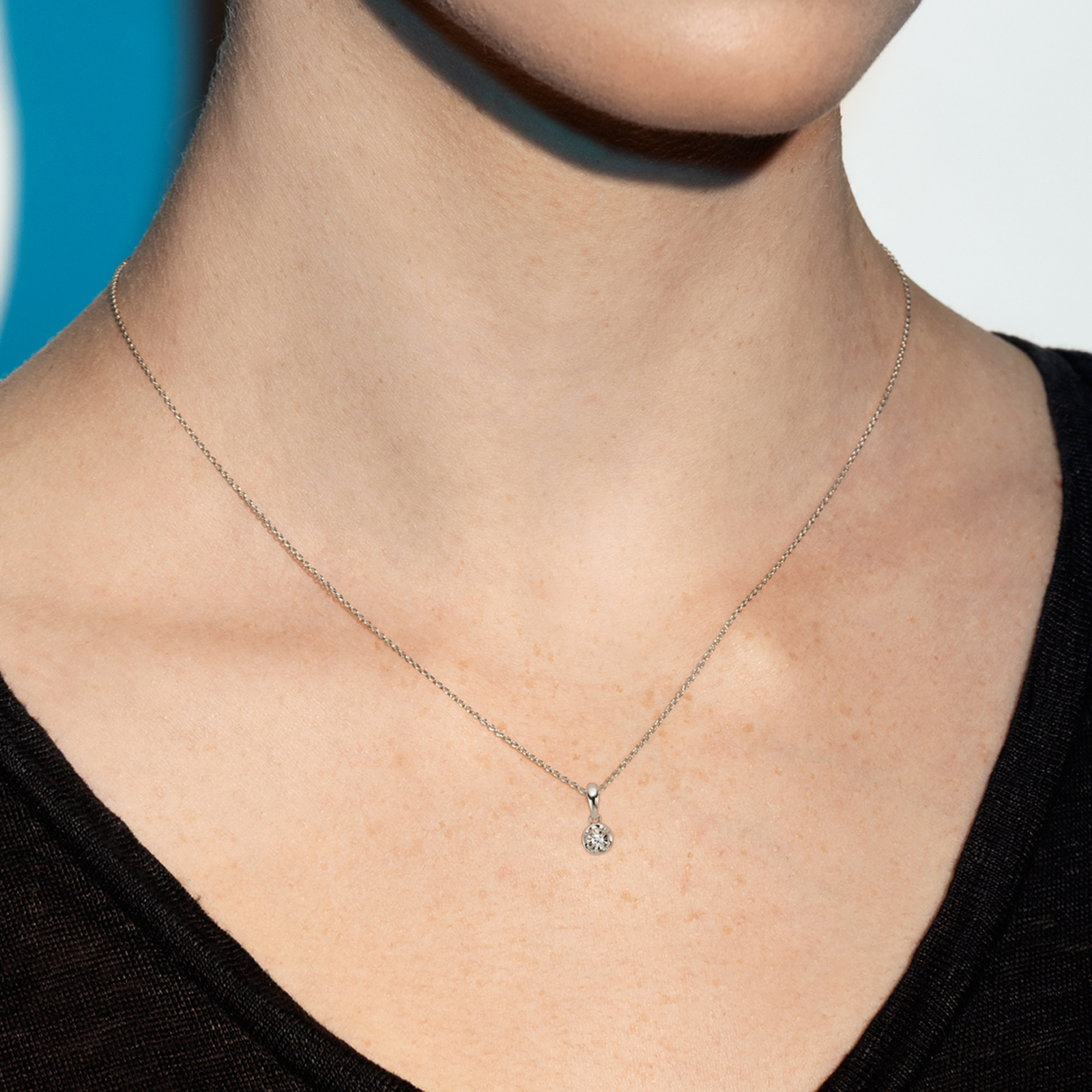 תליון יהלום סוליטר