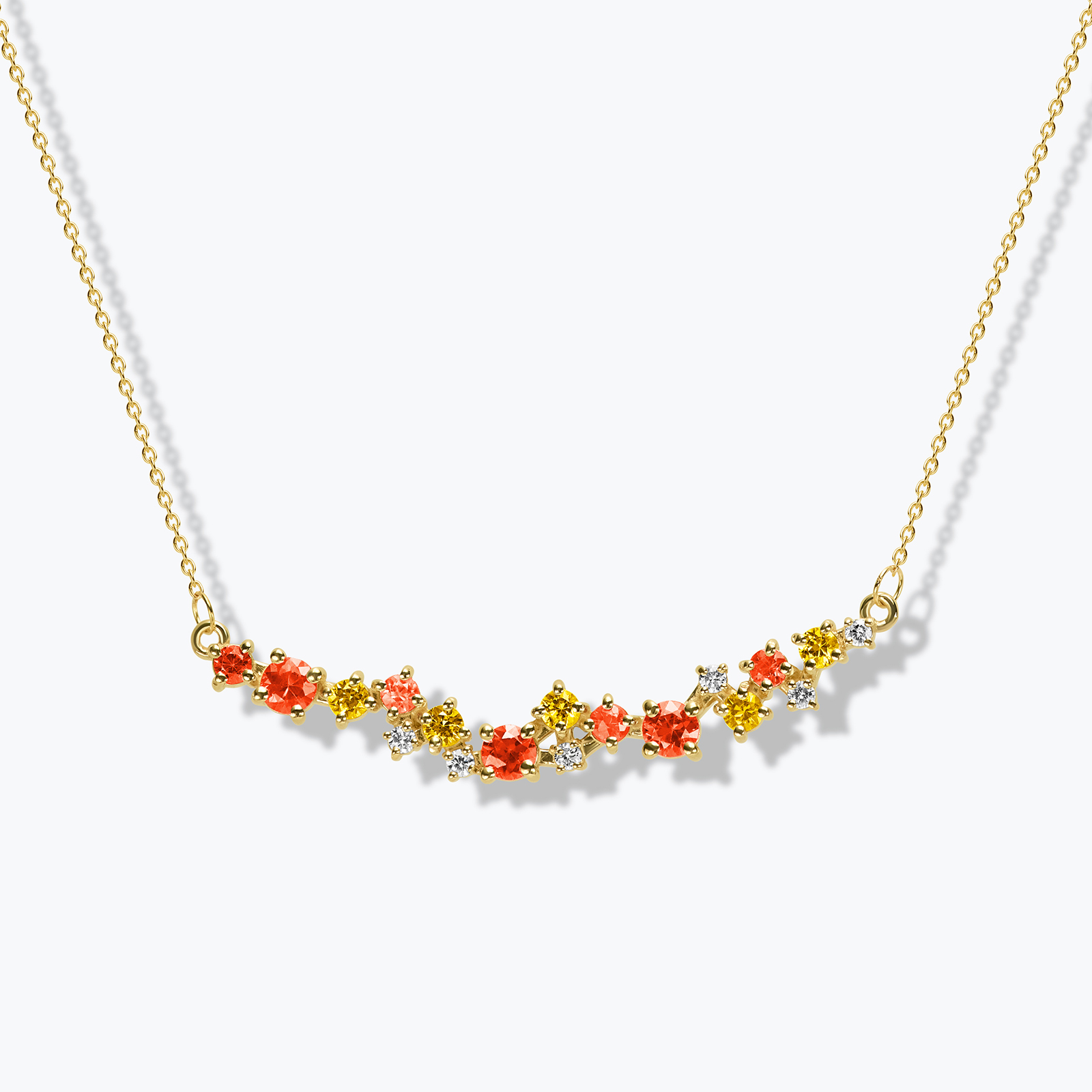 תליון וולקינו בשיבוץ ספירים ויהלומים