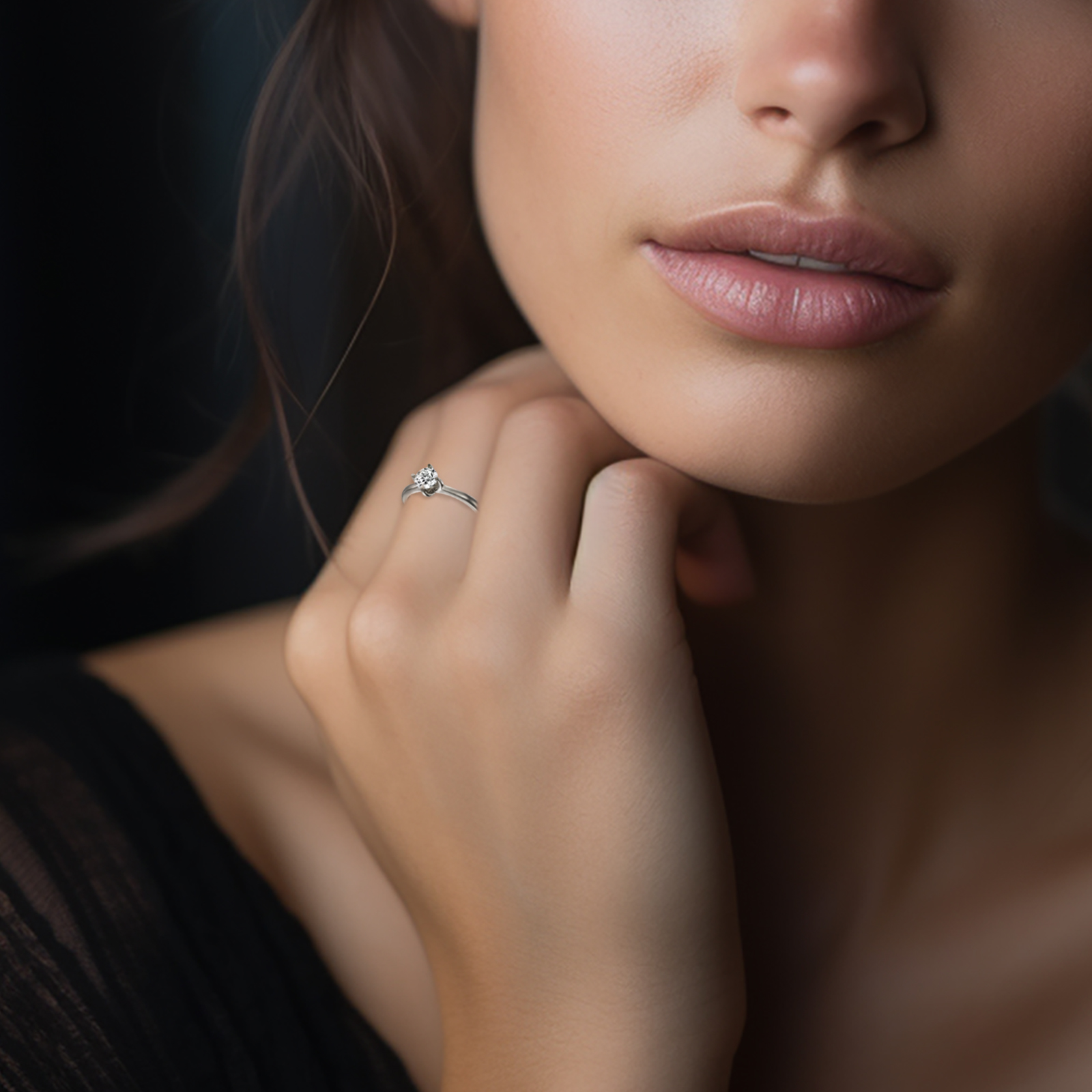 טבעת יהלום סוליטר