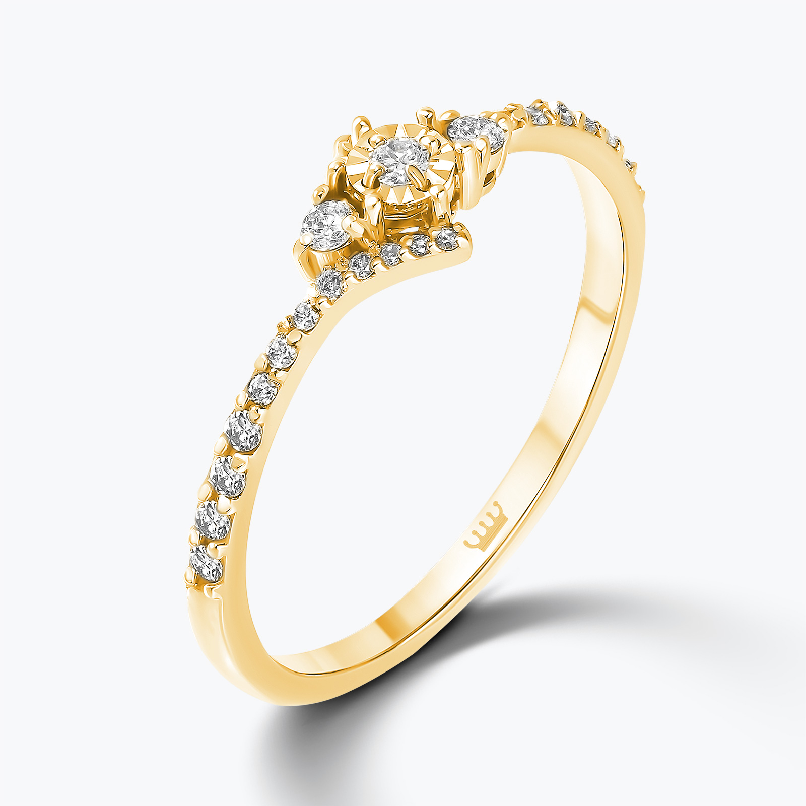 טבעת תמר משובצת יהלומים