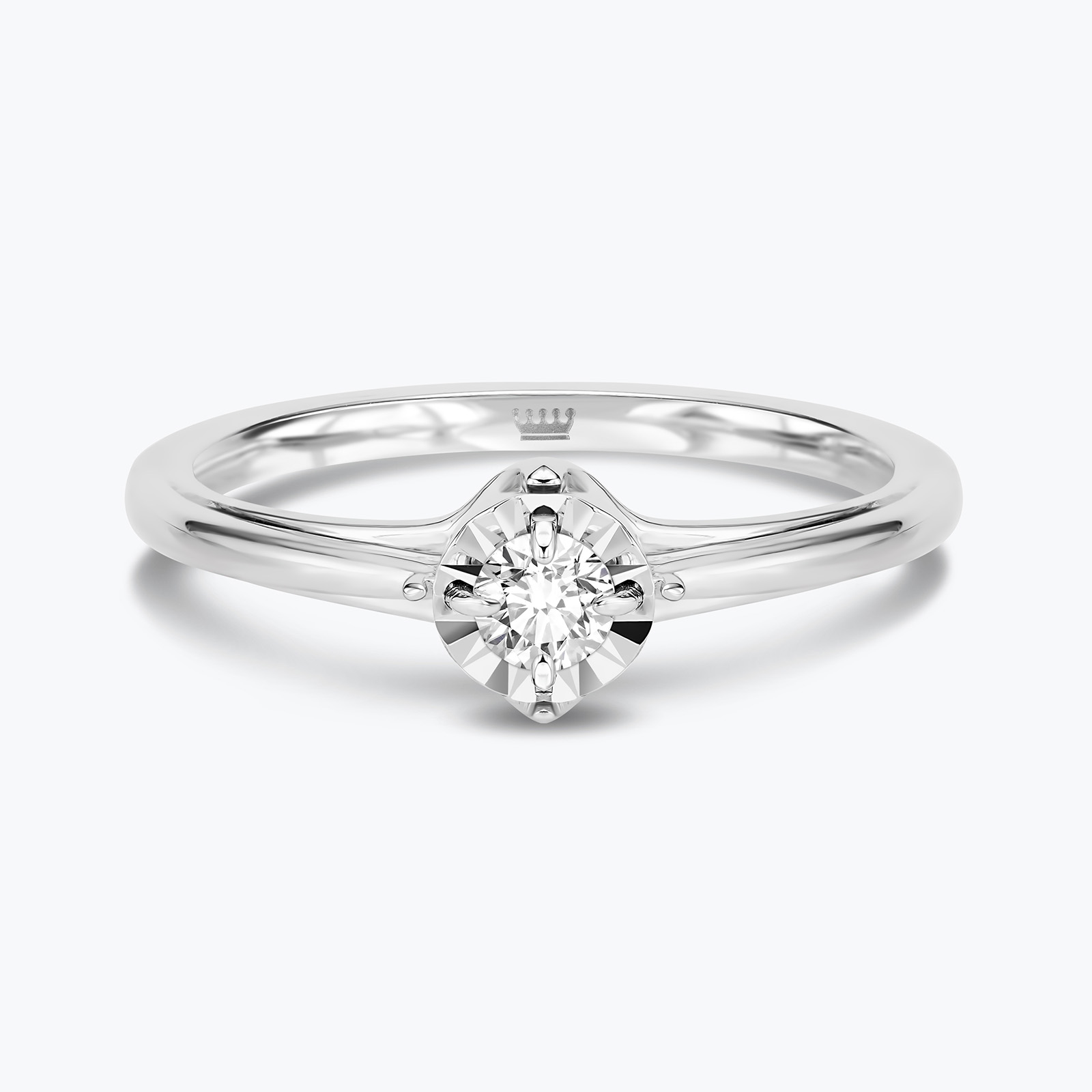 טבעת יהלום סוליטר